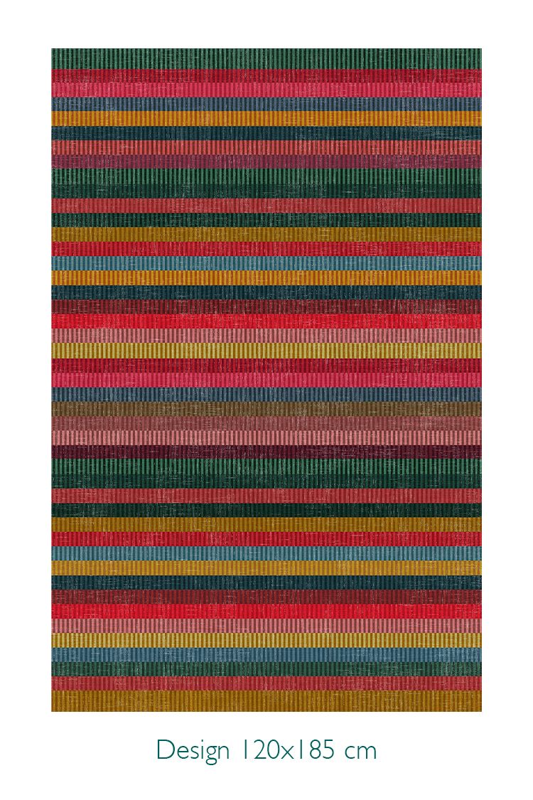 Tapis Jacquard Stripes par Pip Multi 