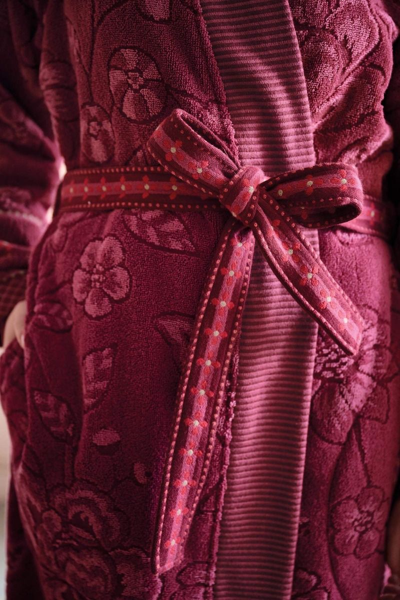 Peignoir Jasmin Jacquard Rose foncé