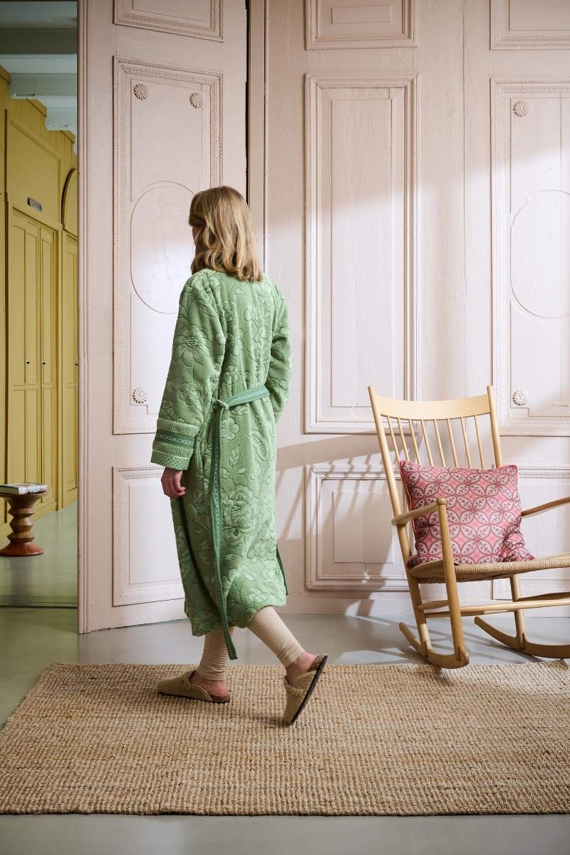 Peignoir Jasmin Jacquard Vert