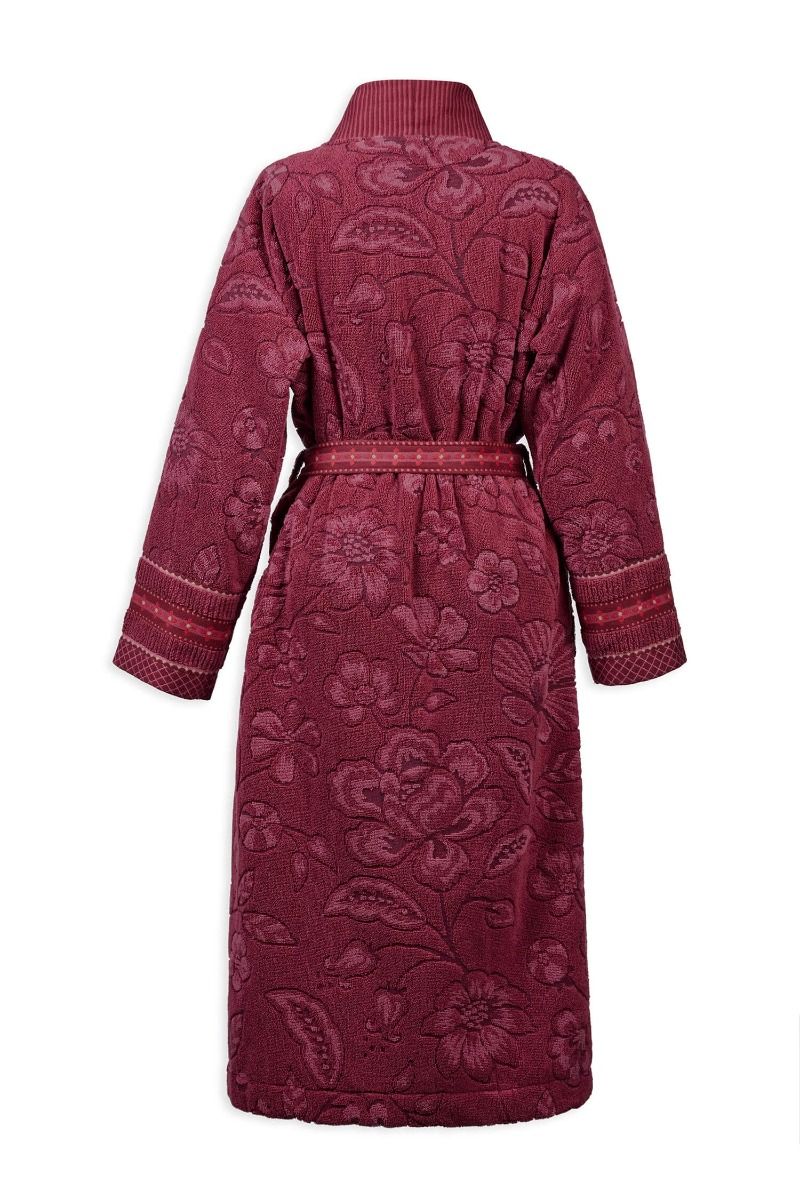 Peignoir Jasmin Jacquard Rose foncé