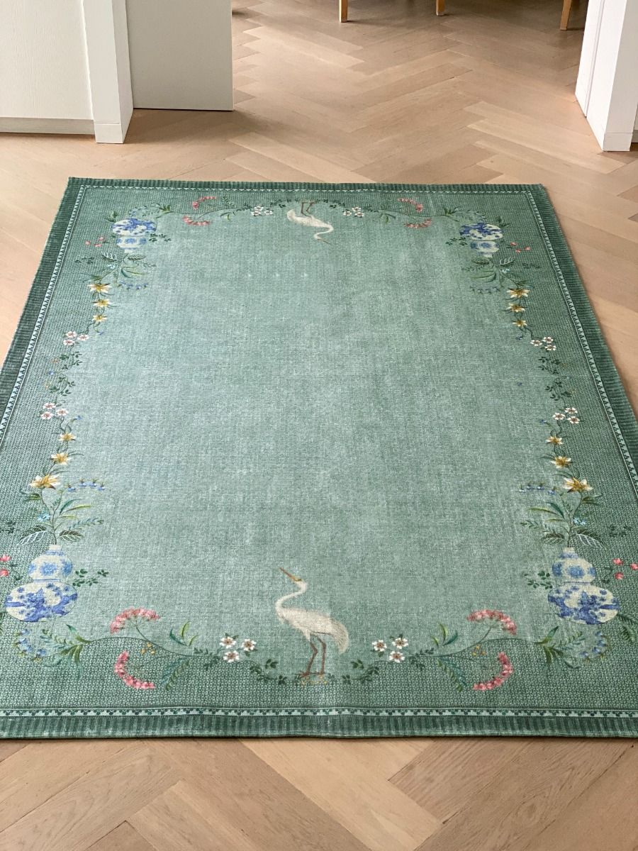 Tapis Jolie par Pip Gris/Vert