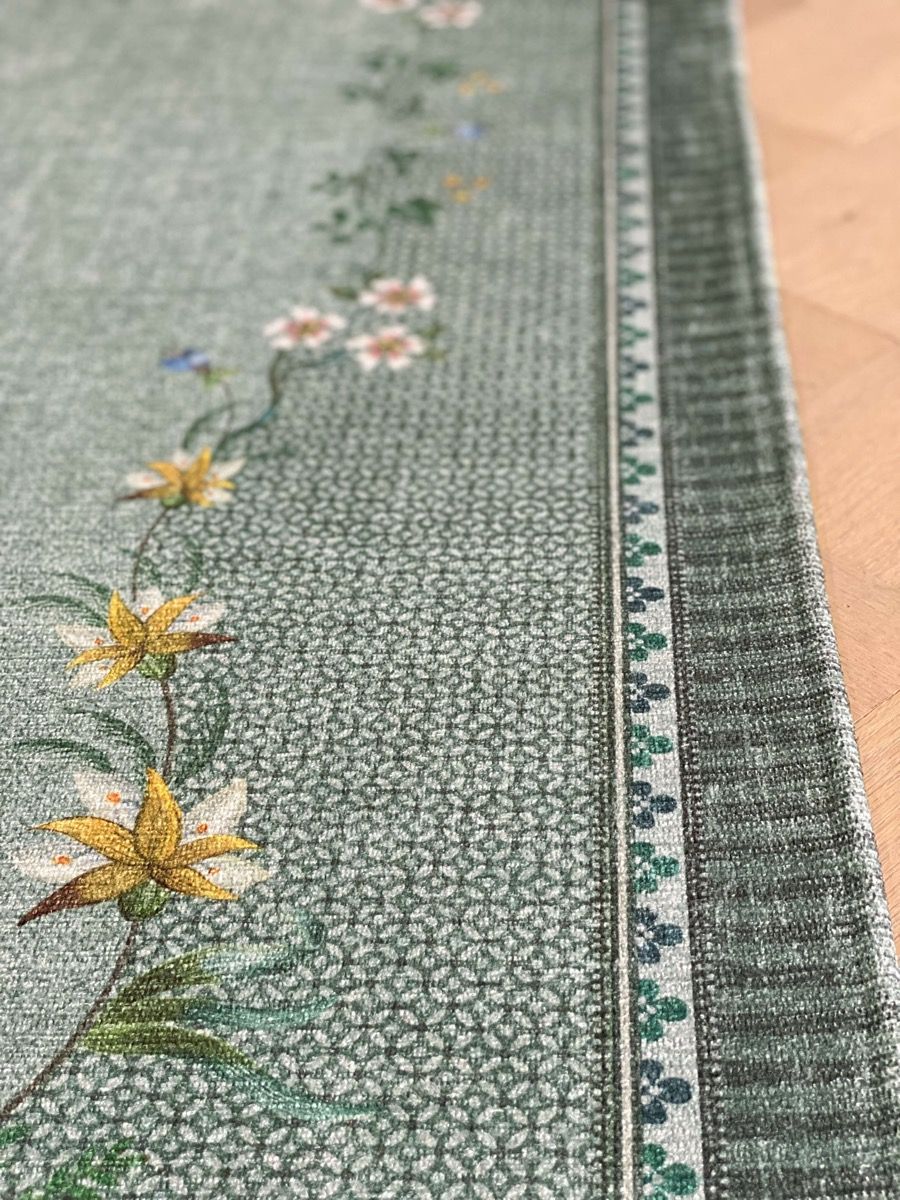 Tapis Jolie par Pip Gris/Vert