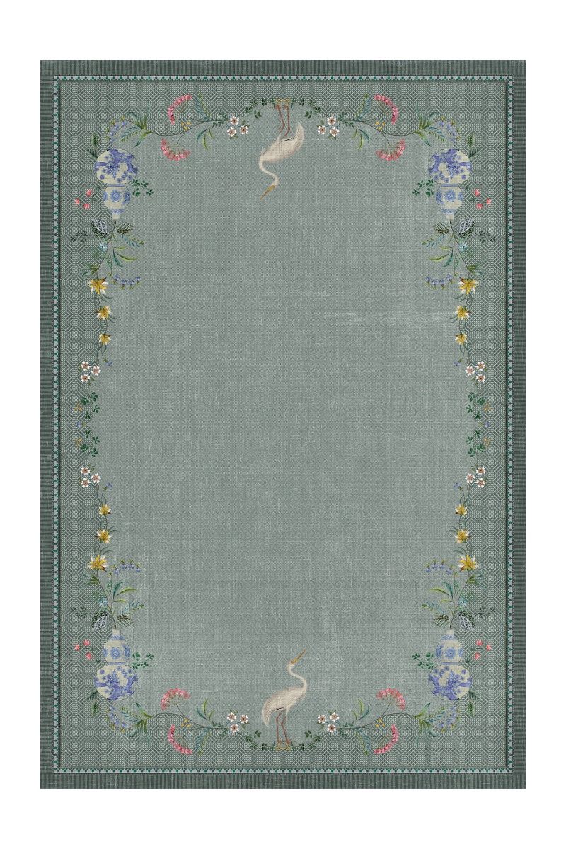 Tapis Jolie par Pip Gris/Vert