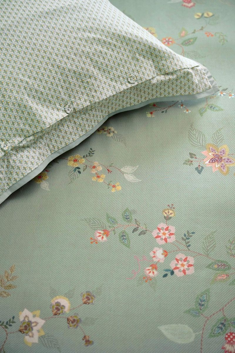 Duvet Cover Set Kili Flower Green