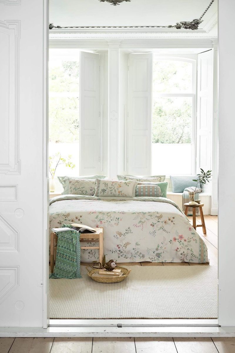 Quilted Zierkissen Kili Flower Weiss
