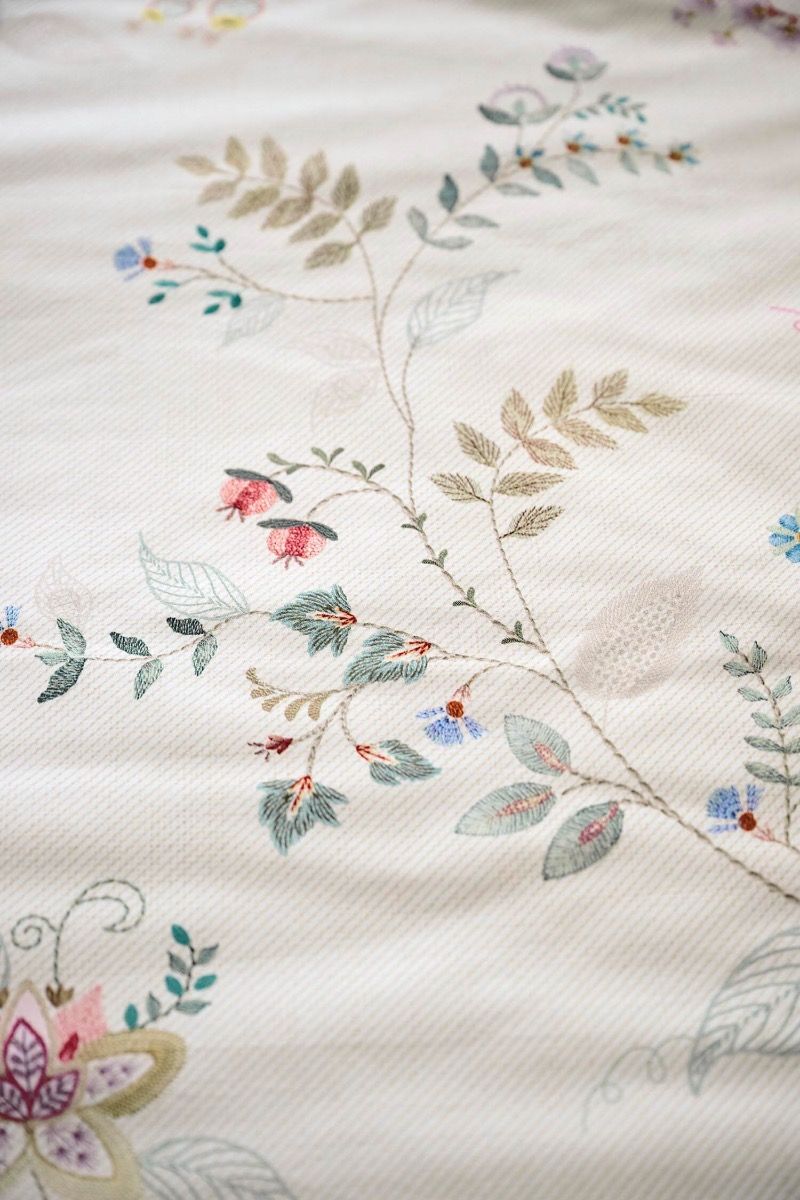 Bettbezugsset Kili Flower Weiss