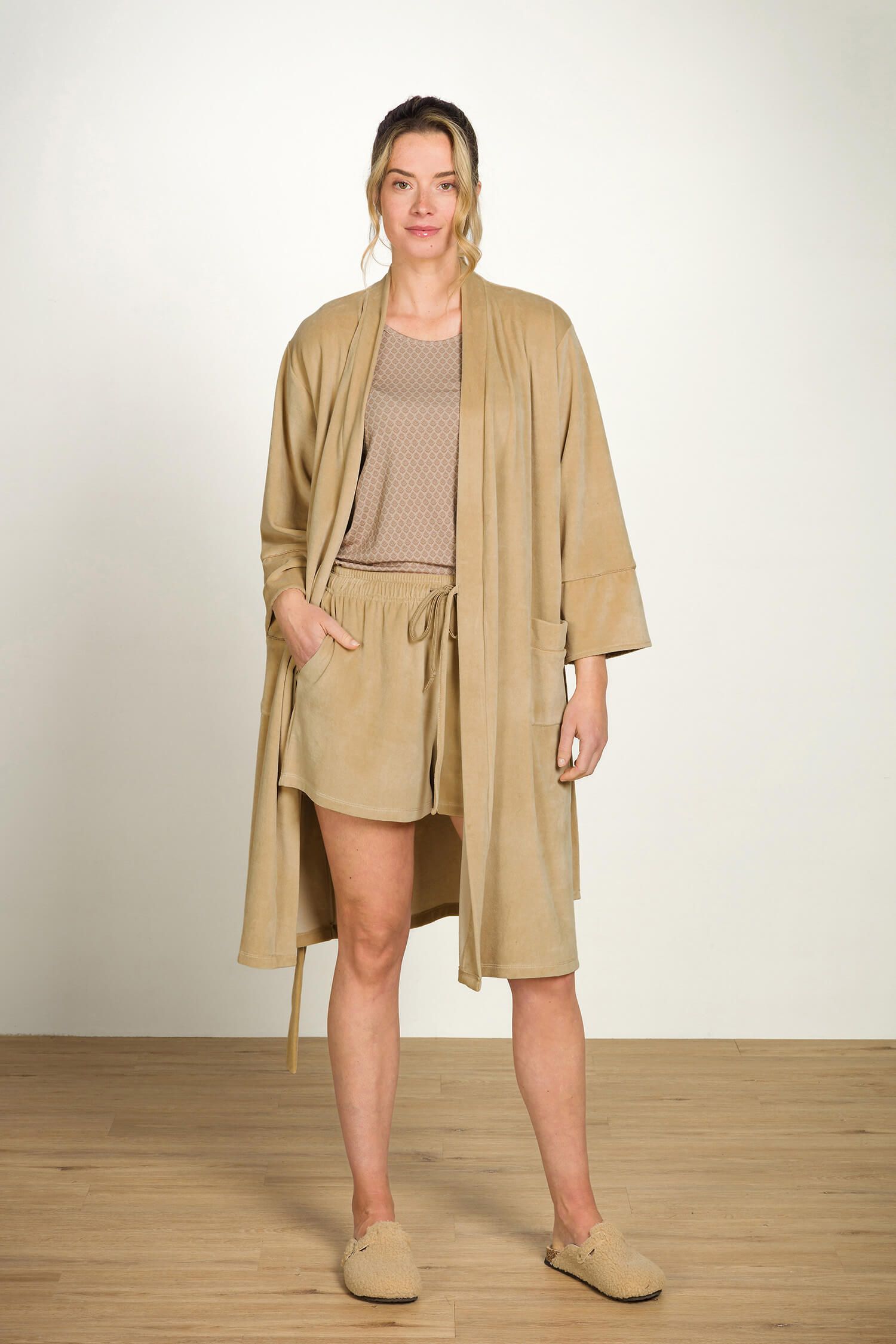 Bisou Korte Broek Velvet Beige