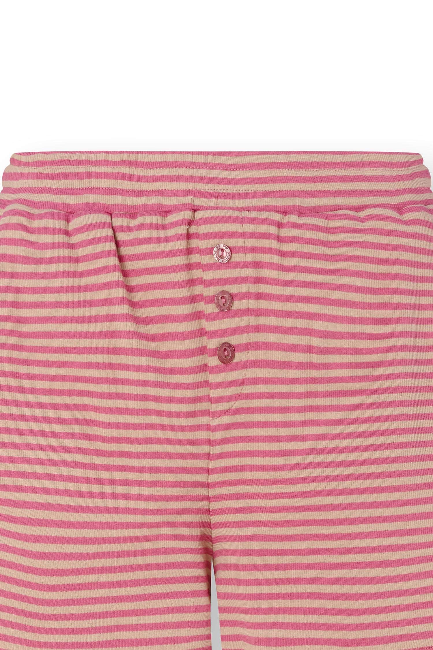 Bobi Korte Broek Little Sumo Stripe Roze