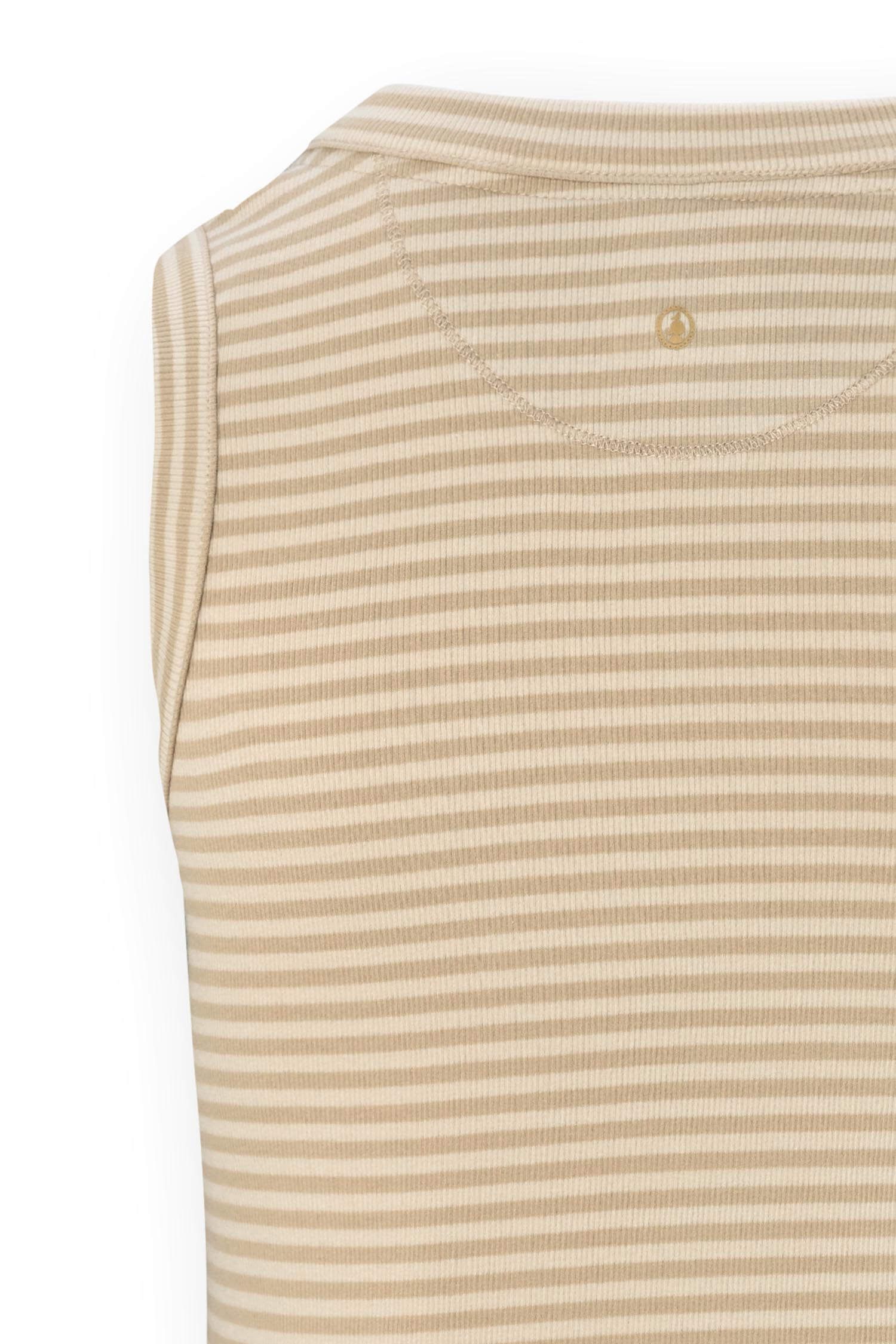 Trinity Top Mouwloos Little Sumo Stripe Zand