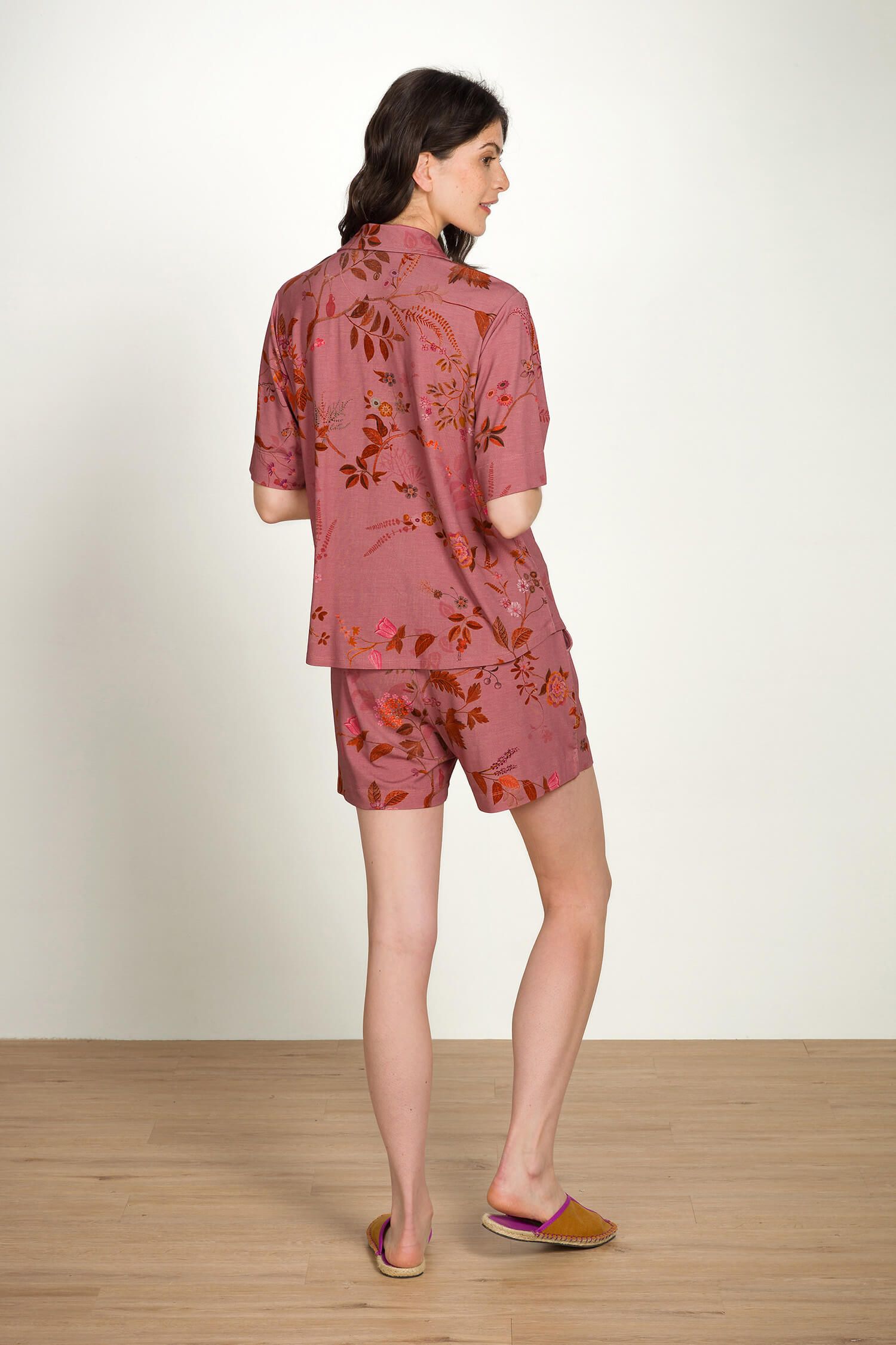 Bob Korte Broek Bodhi Flower Donkerroze