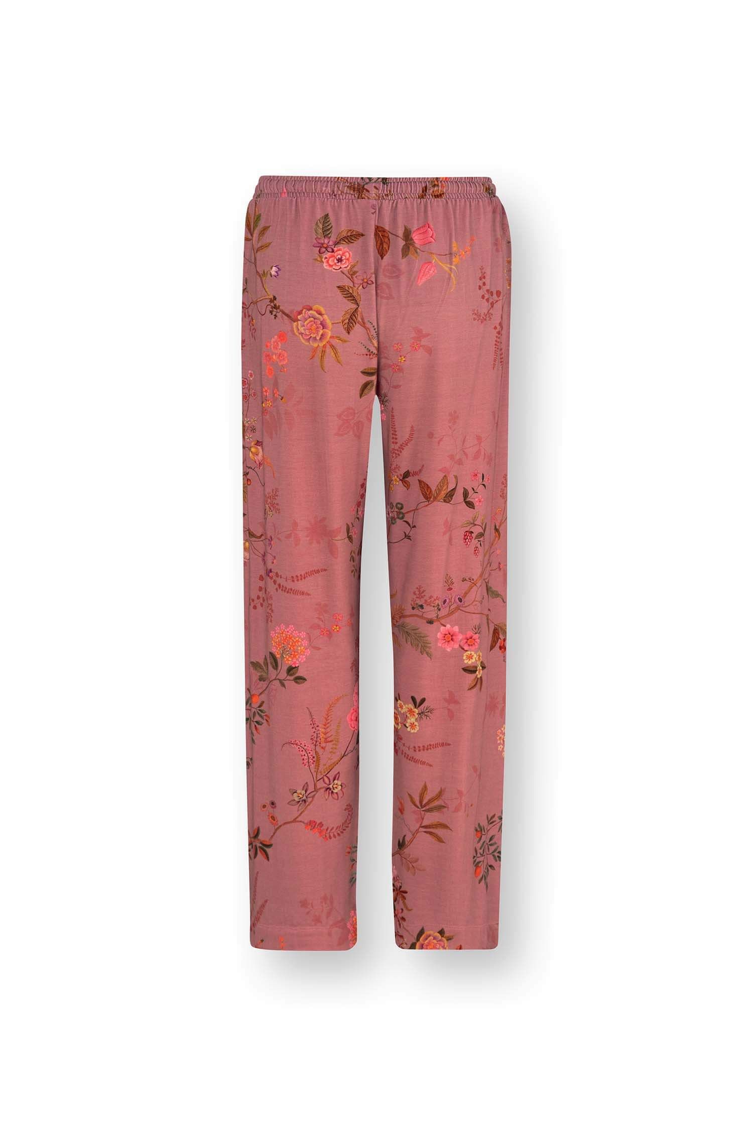 Belin Lange Broek Bodhi Flower Donkerroze