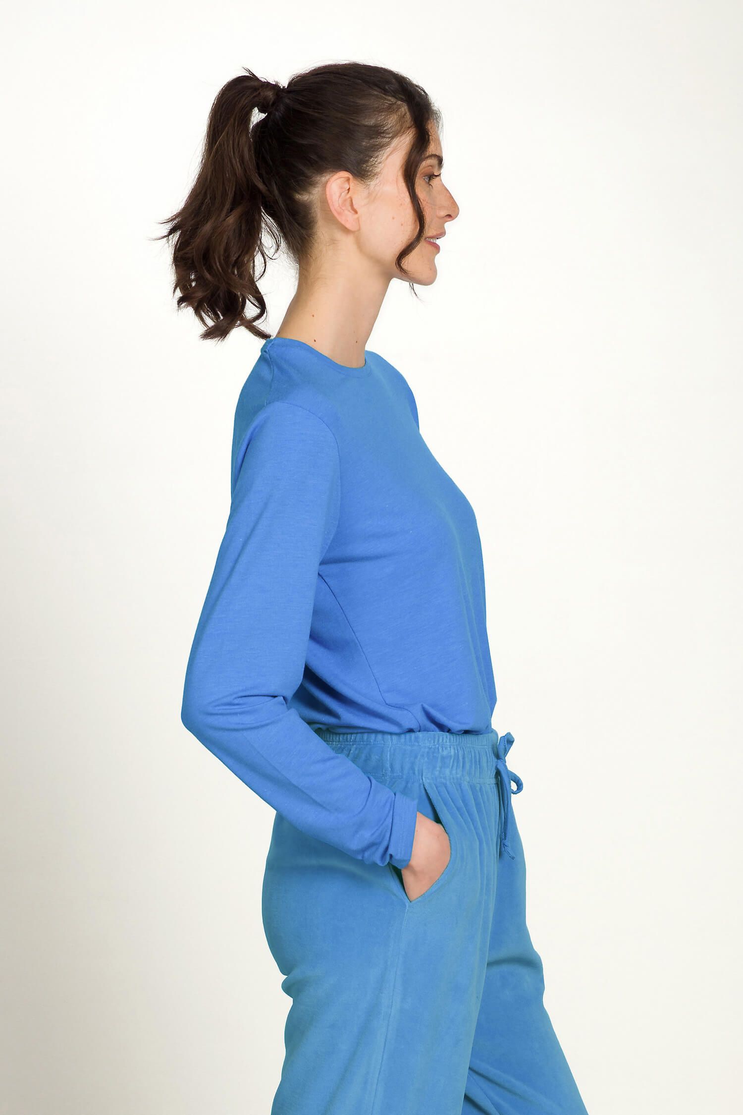 Tom Top Lange Mouw Blauw