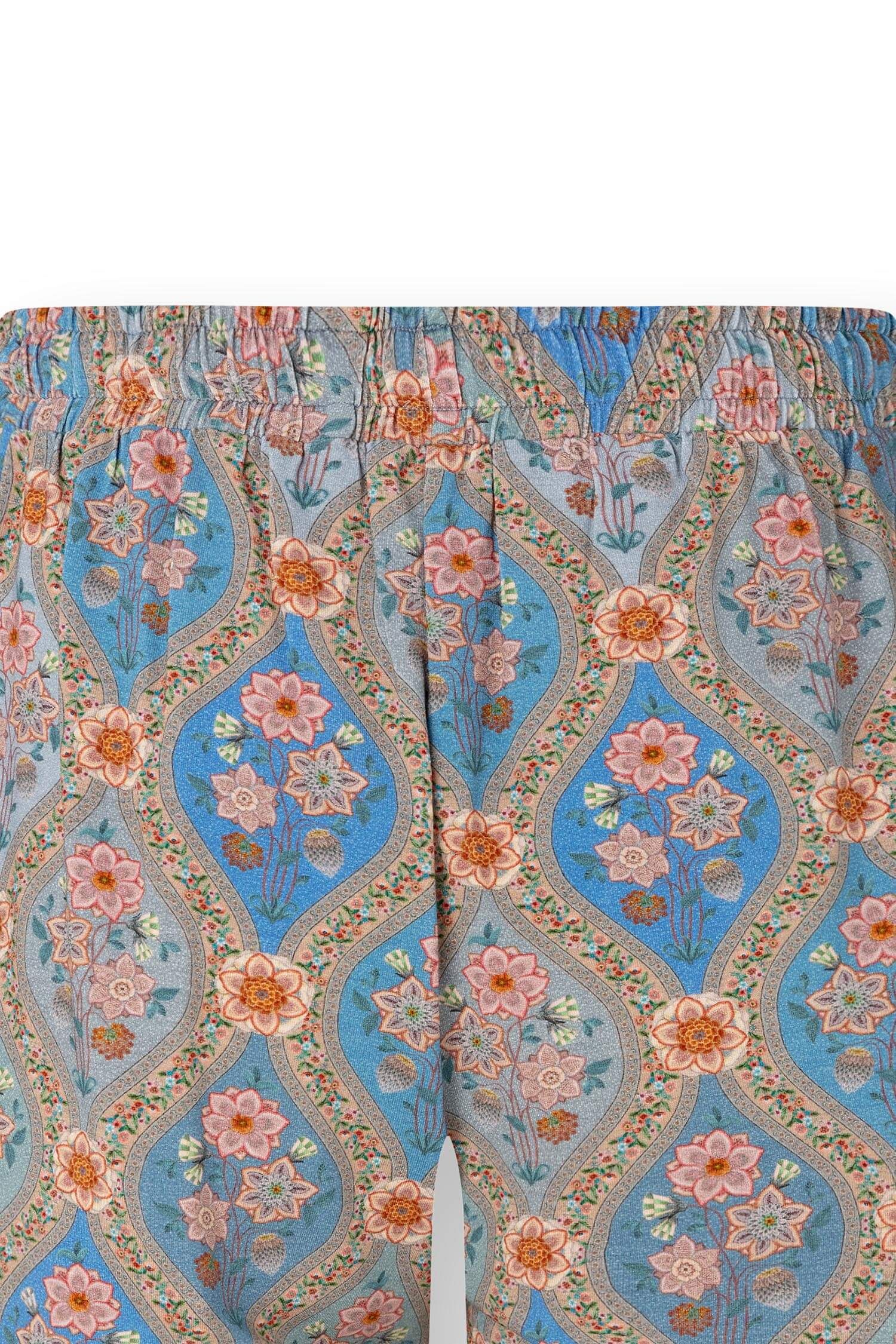 Bob Korte Broek Ornamento Blauw