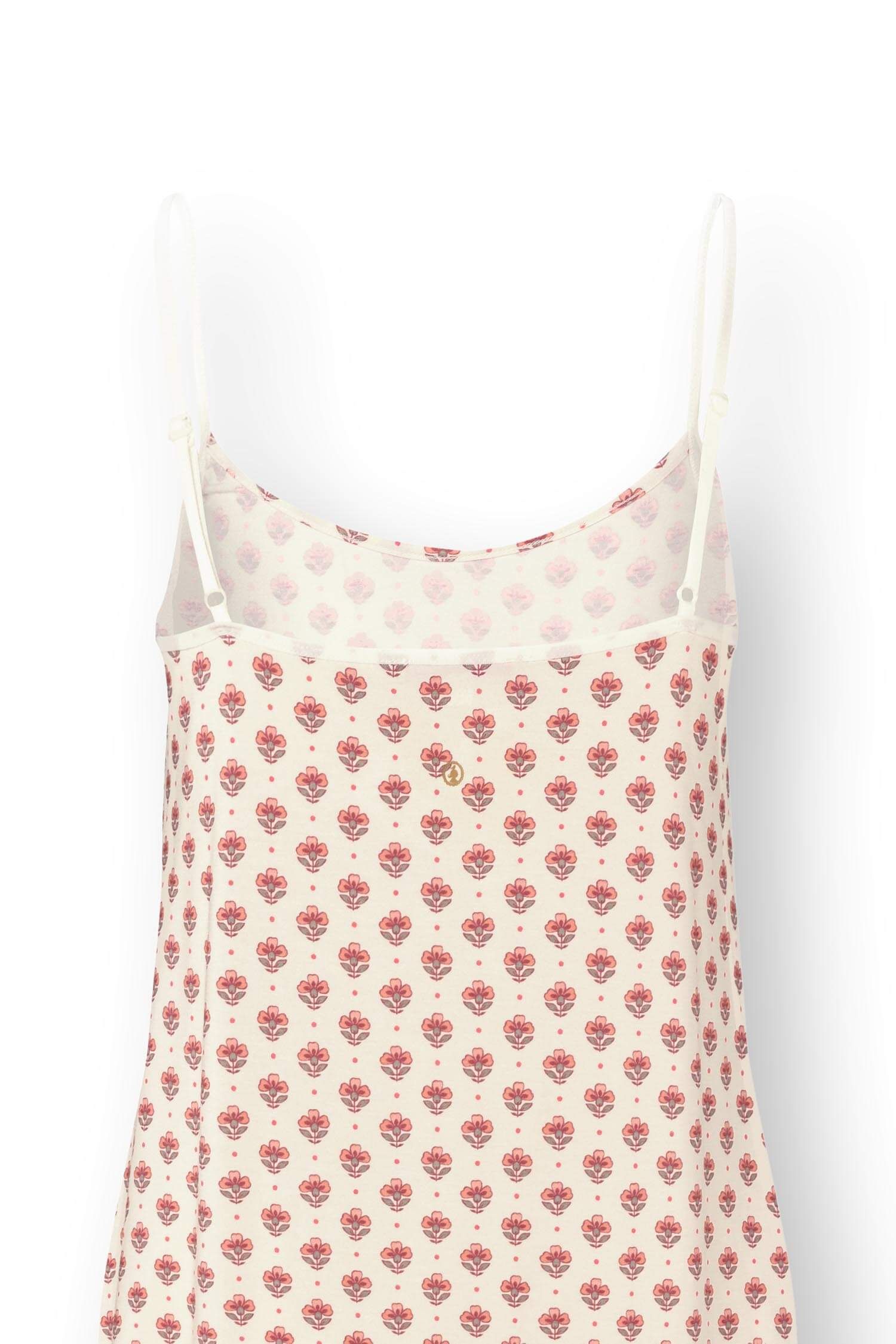 Diezel Nachthemd Mouwloos Jaipur Flower Wit/Roze