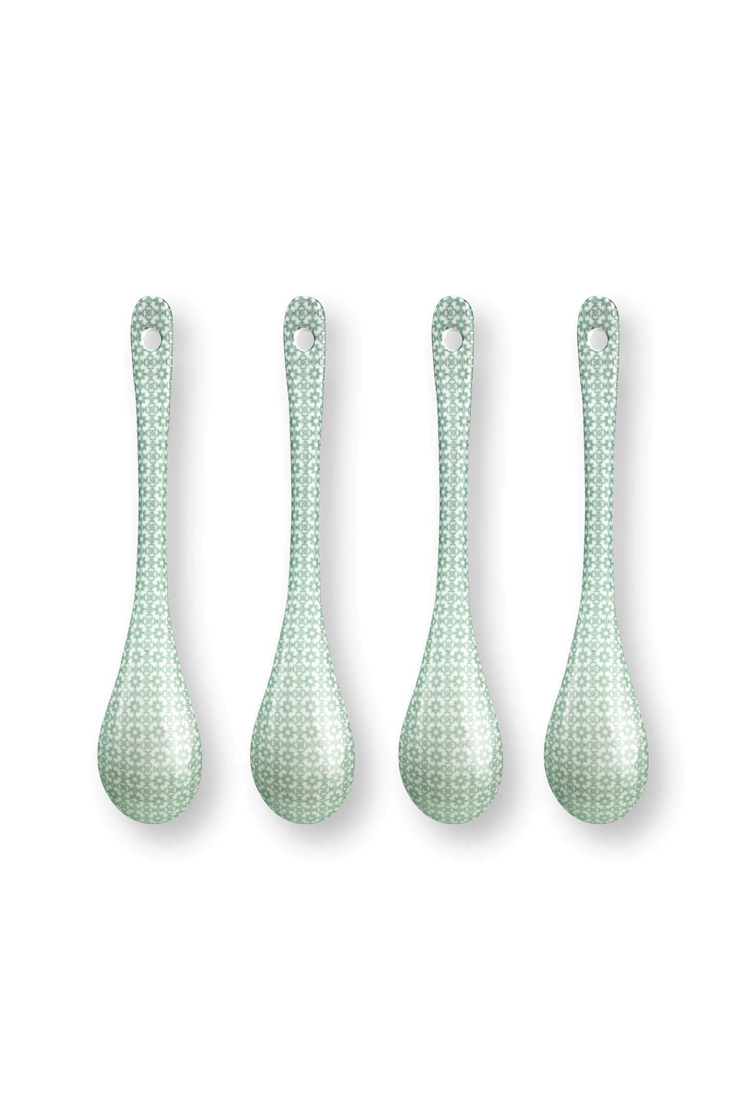 Set/4 teaspoons Lily&Lotus Light Green 13cm