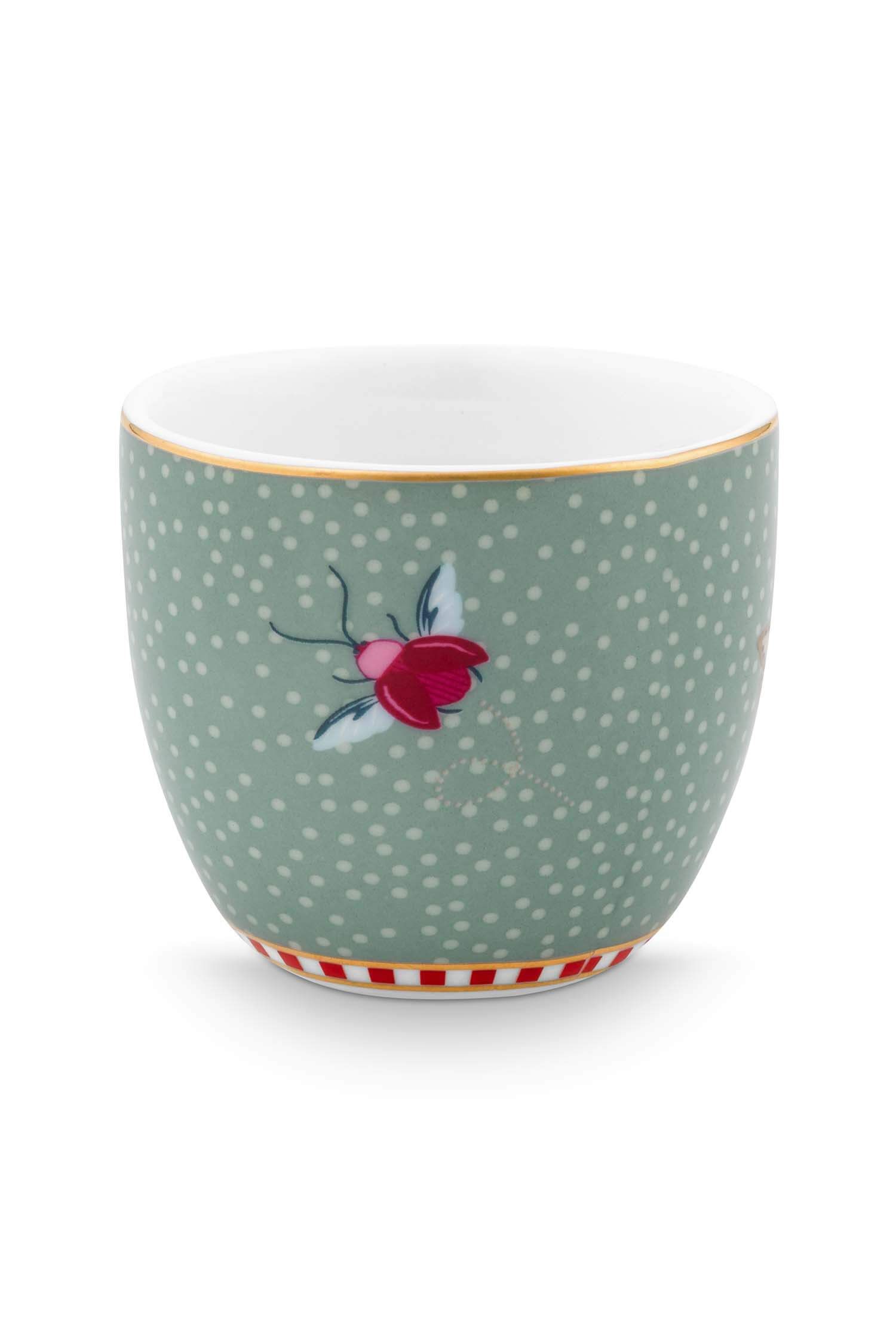 Set/4 Egg Cups Blooming Tales Fantasy Blue