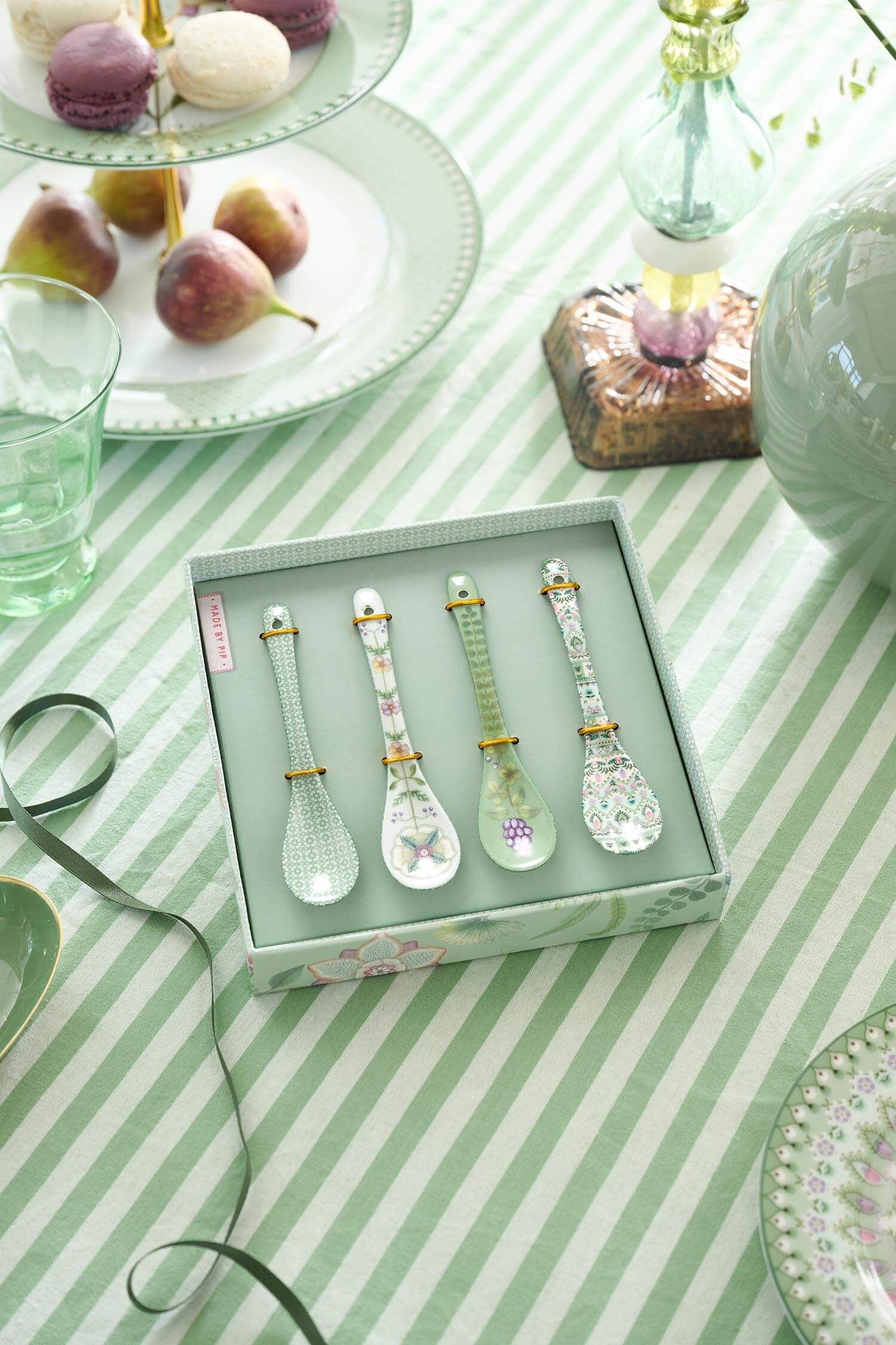 Set/4 teaspoons Lily&Lotus Light Green 13cm