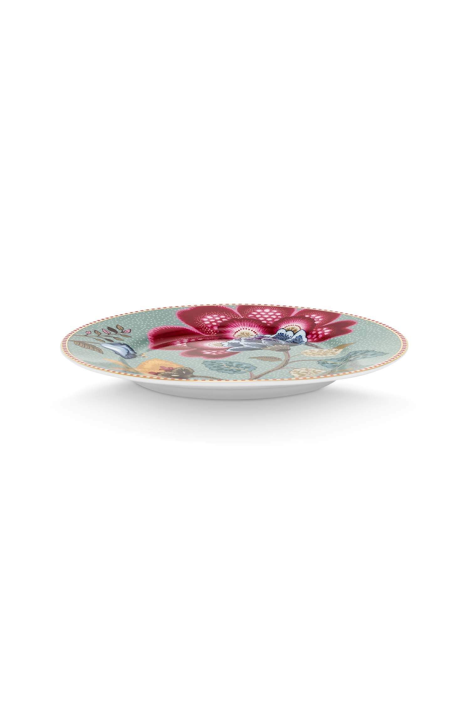 Pastry Plate Blooming Tales Fantasy Blue 17cm