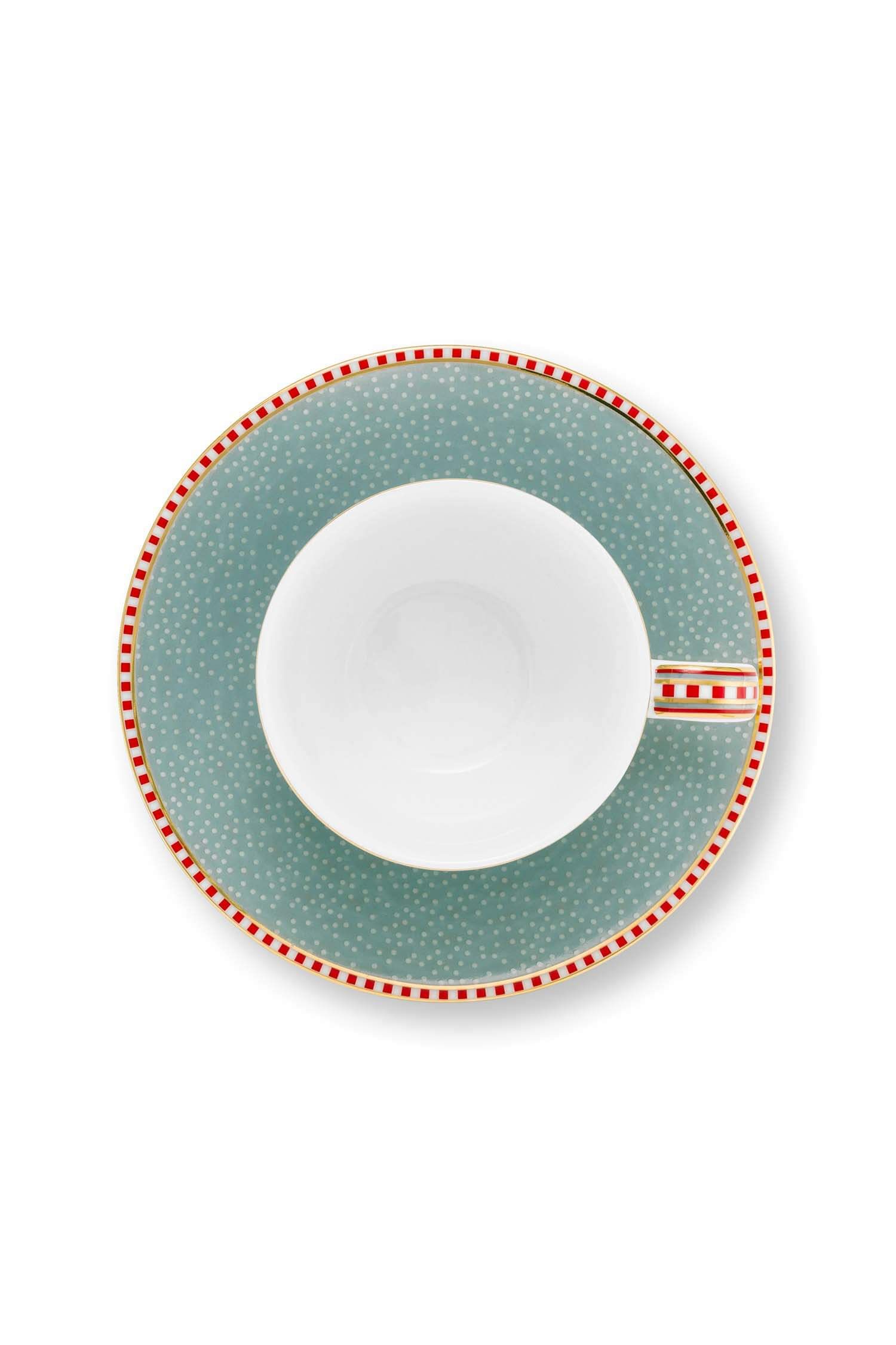 Tasse et Soucoupe à Expresso Blooming Tales Bleu 120ml