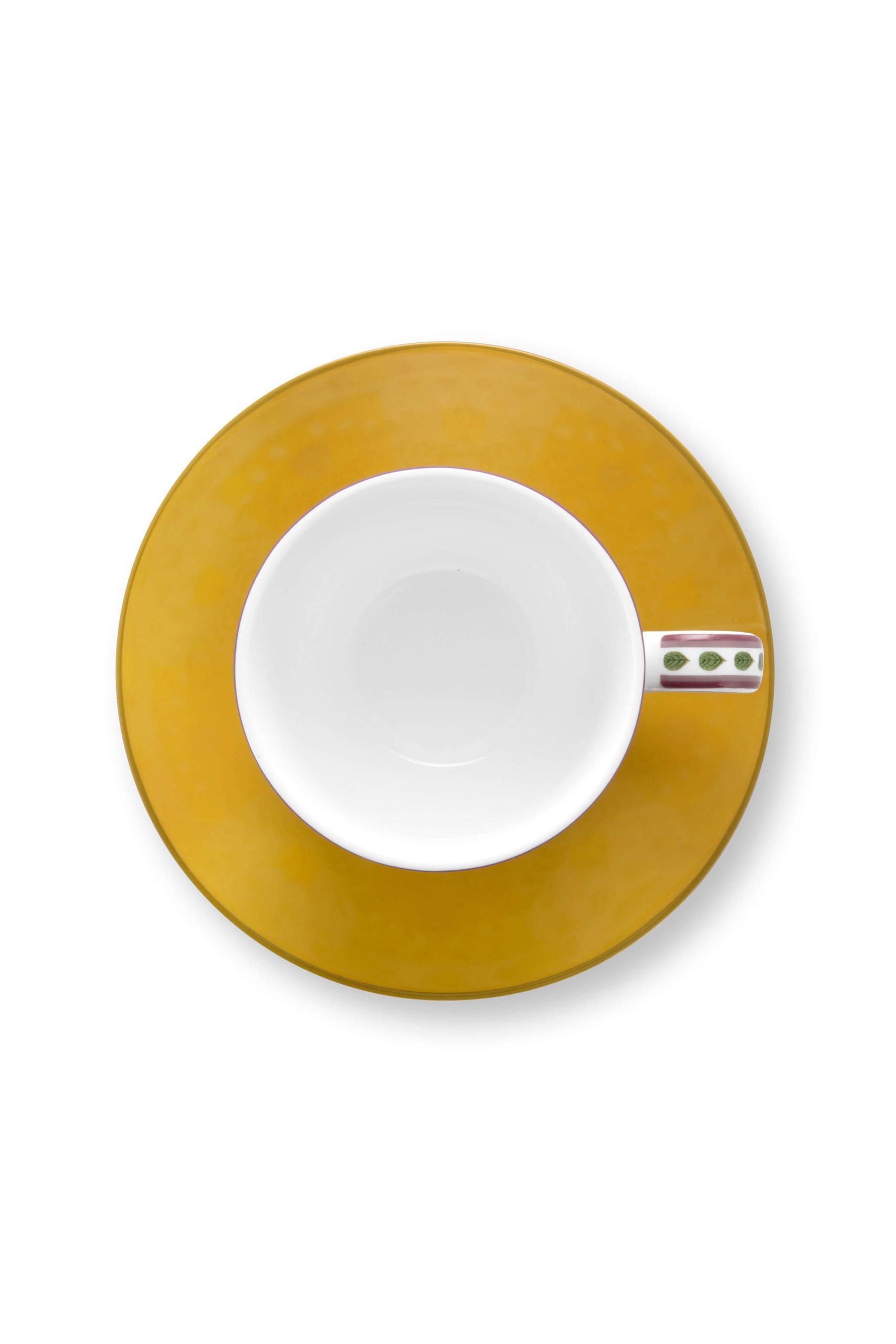 Set/2 Tasses et Soucoupes à Expresso Lily&Lotus Jaune 120ml