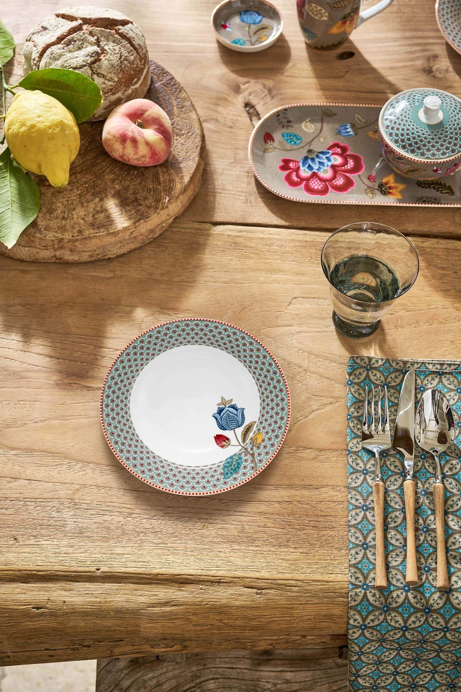 Tiefer Teller Blooming Tales Blau 21.5cm