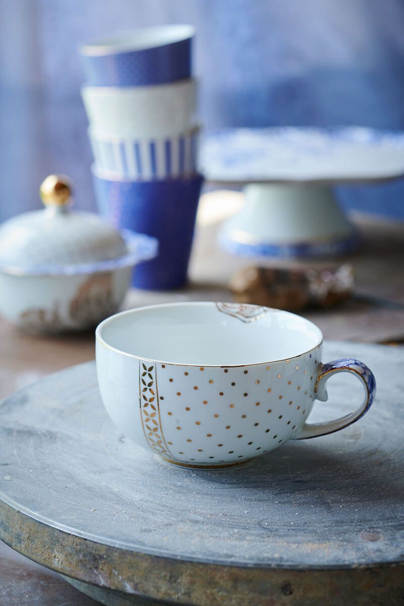 Set/2 Tea Cups & Saucers Royal White 250ml