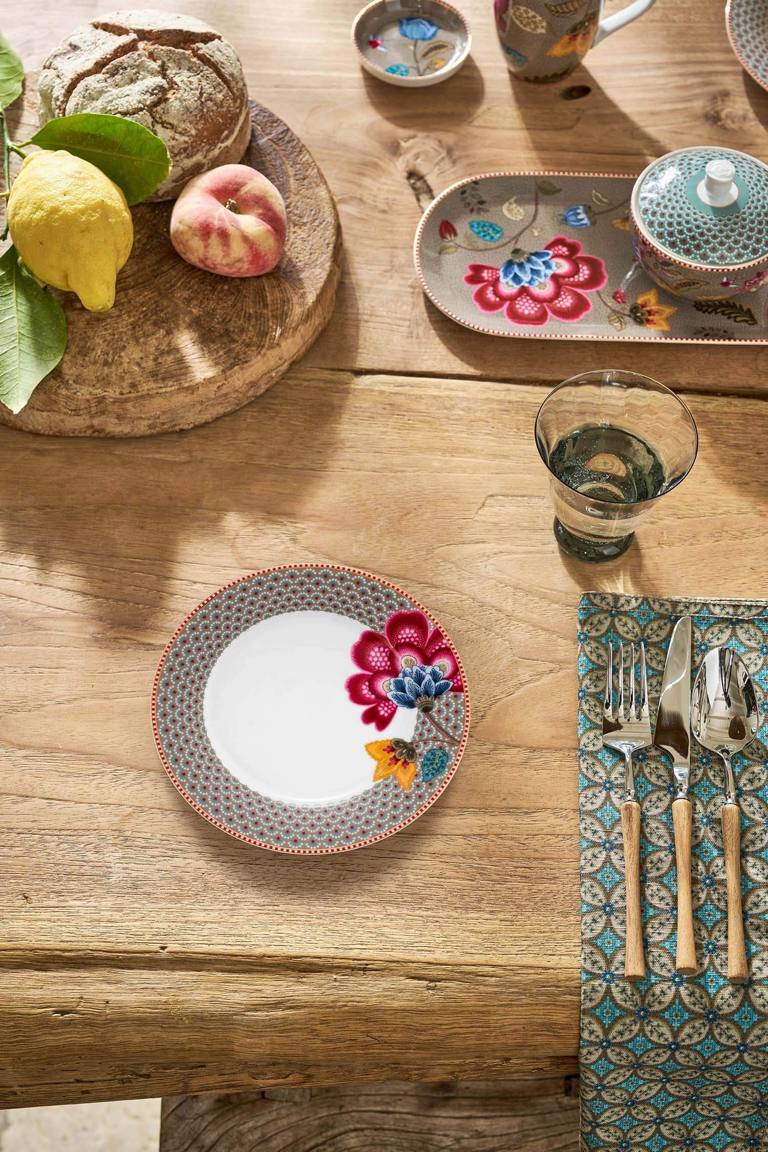 Breakfast Plate Blooming Tales Khaki 21cm