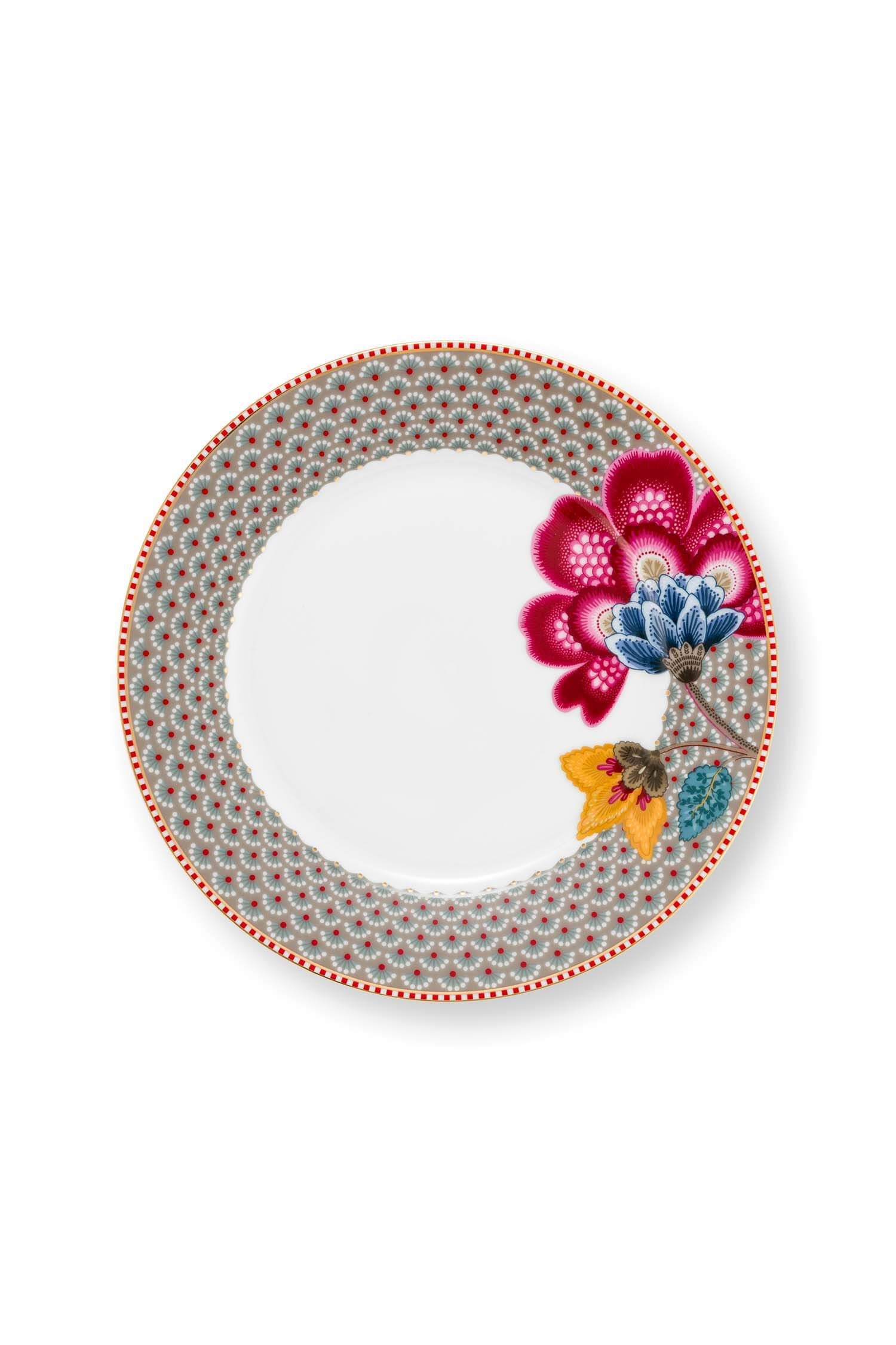 Breakfast Plate Blooming Tales Khaki 21cm