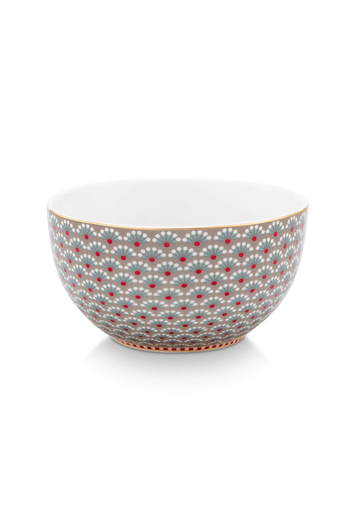 Bowl Blooming Tales Khaki 12cm