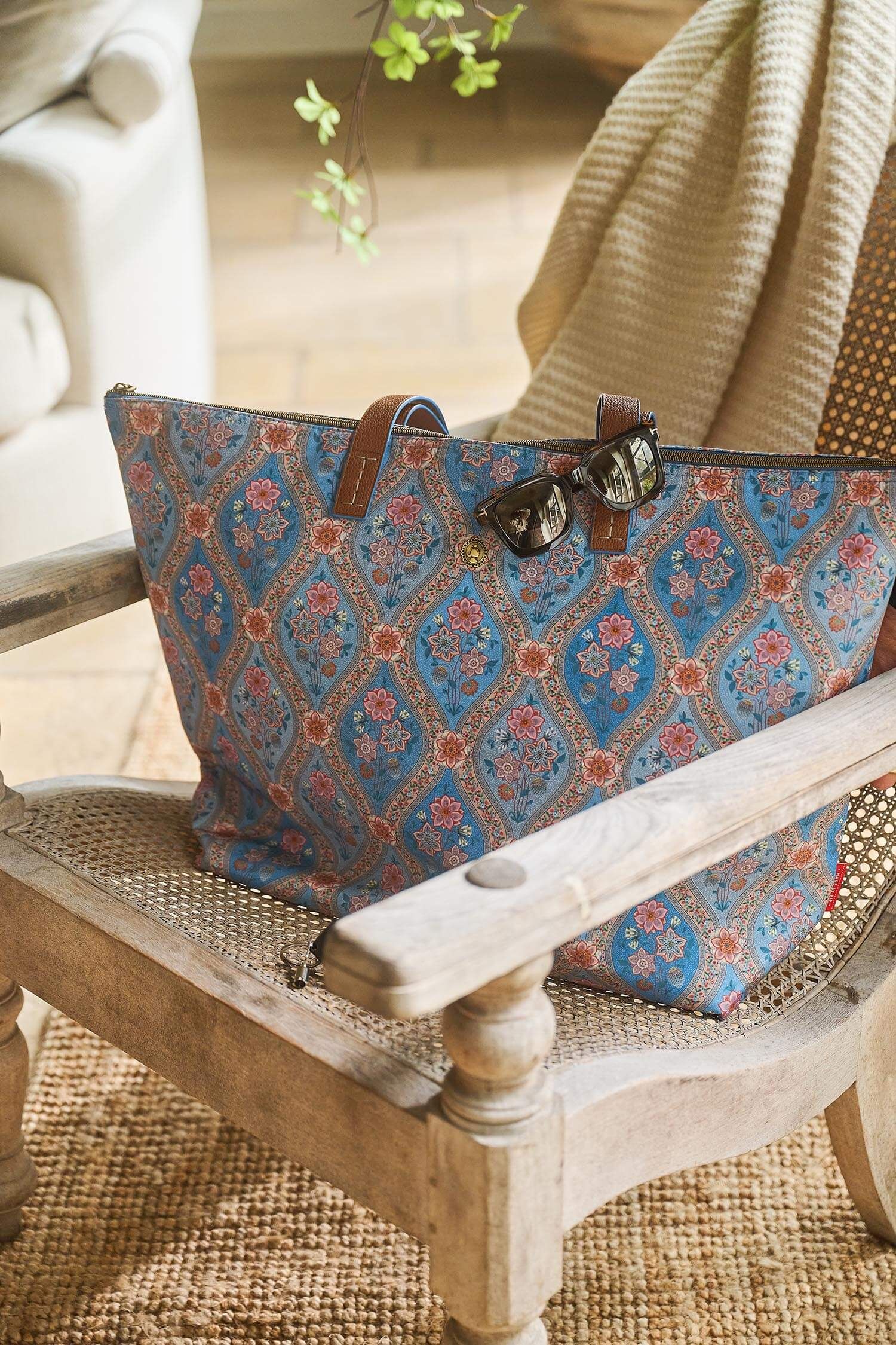 Tragetasche Tilda Groß Ornamento Blau