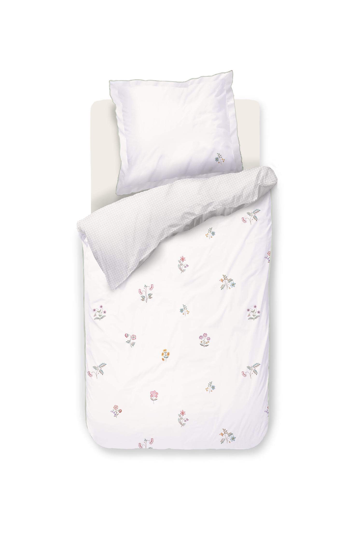 Bettbezugsset Mughal Flower Gebrochen Weiß