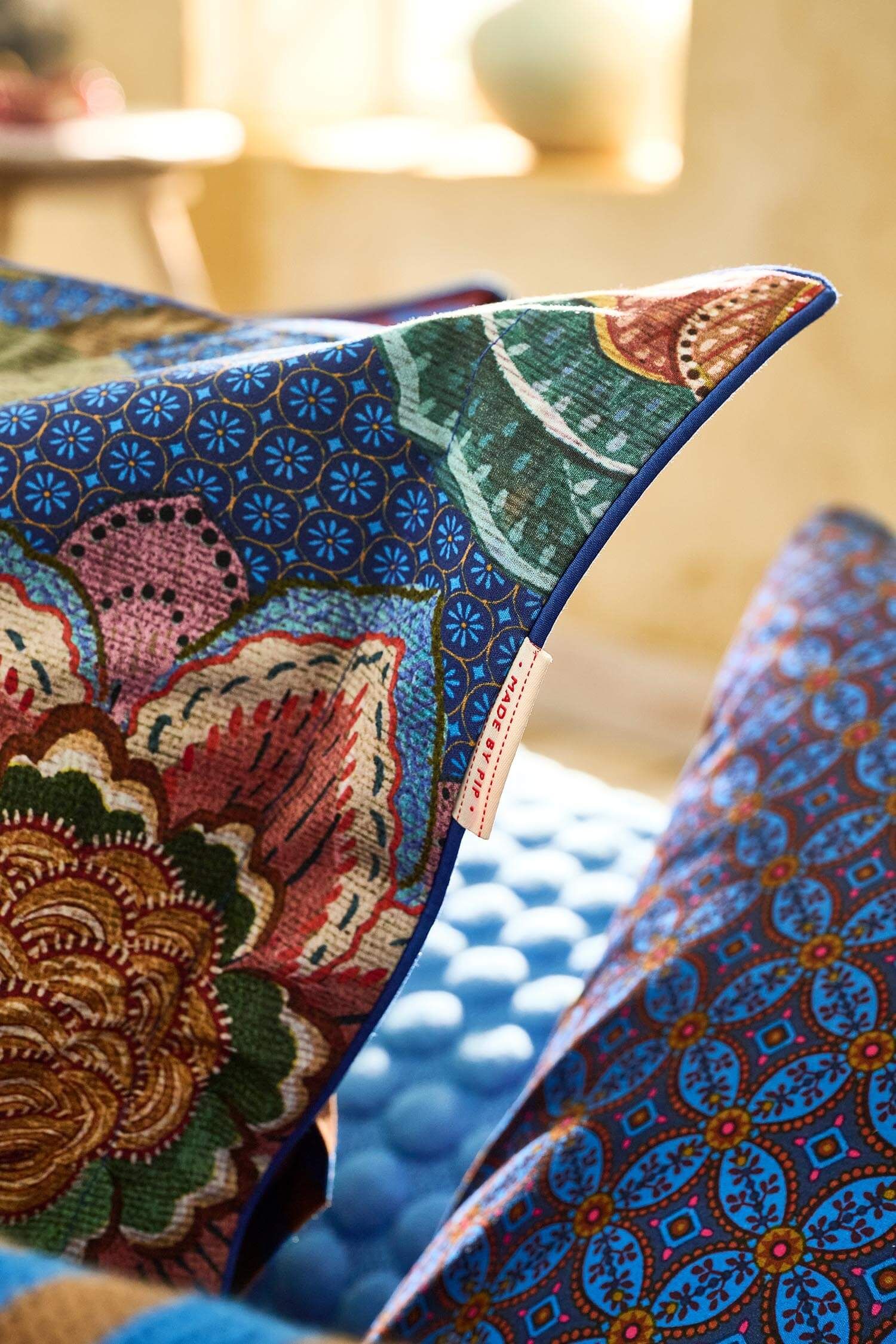 Duvet Cover Set Bombay Bold Dark Blue