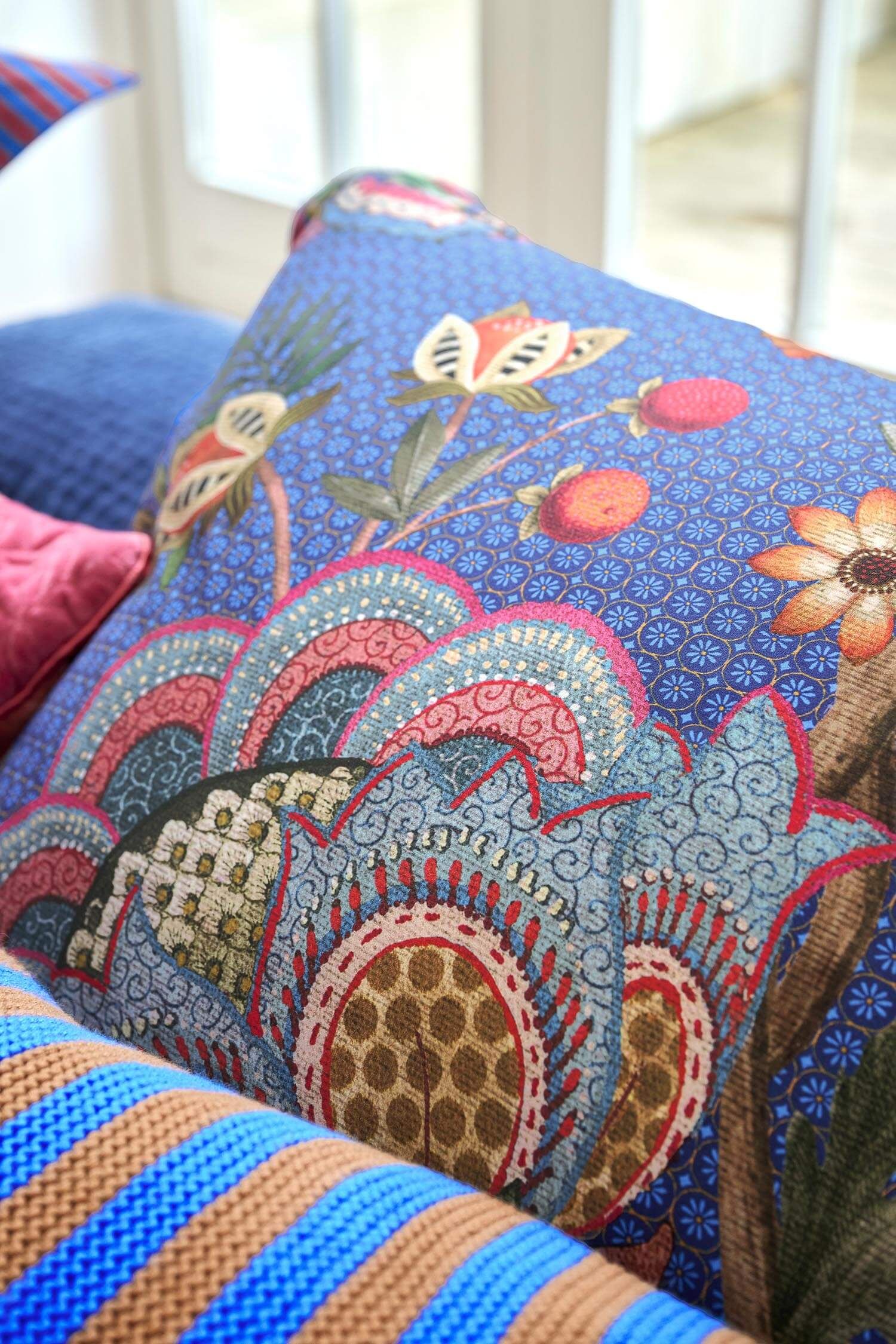 Duvet Cover Set Bombay Bold Dark Blue