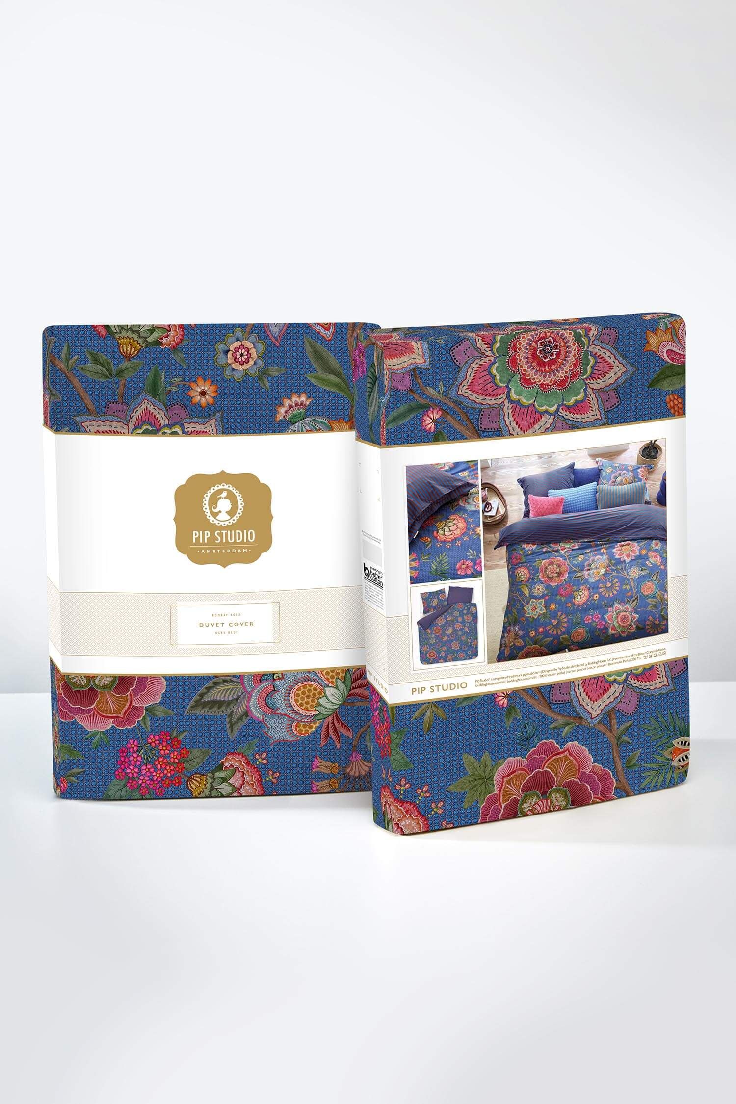 Duvet Cover Set Bombay Bold Dark Blue