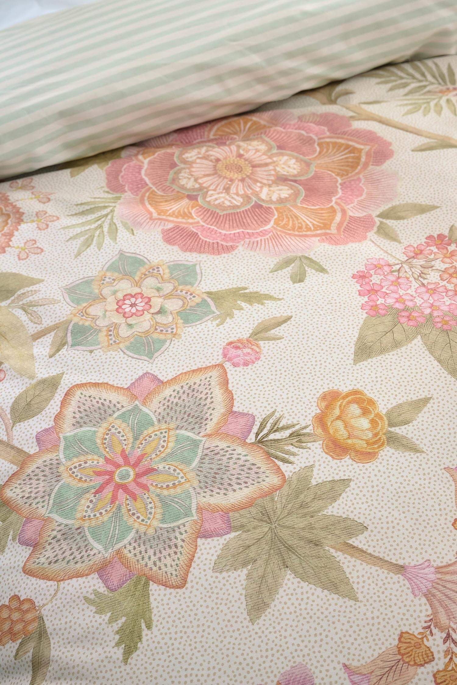 Dekbedovertrekset Bombay Bold Gebroken Wit