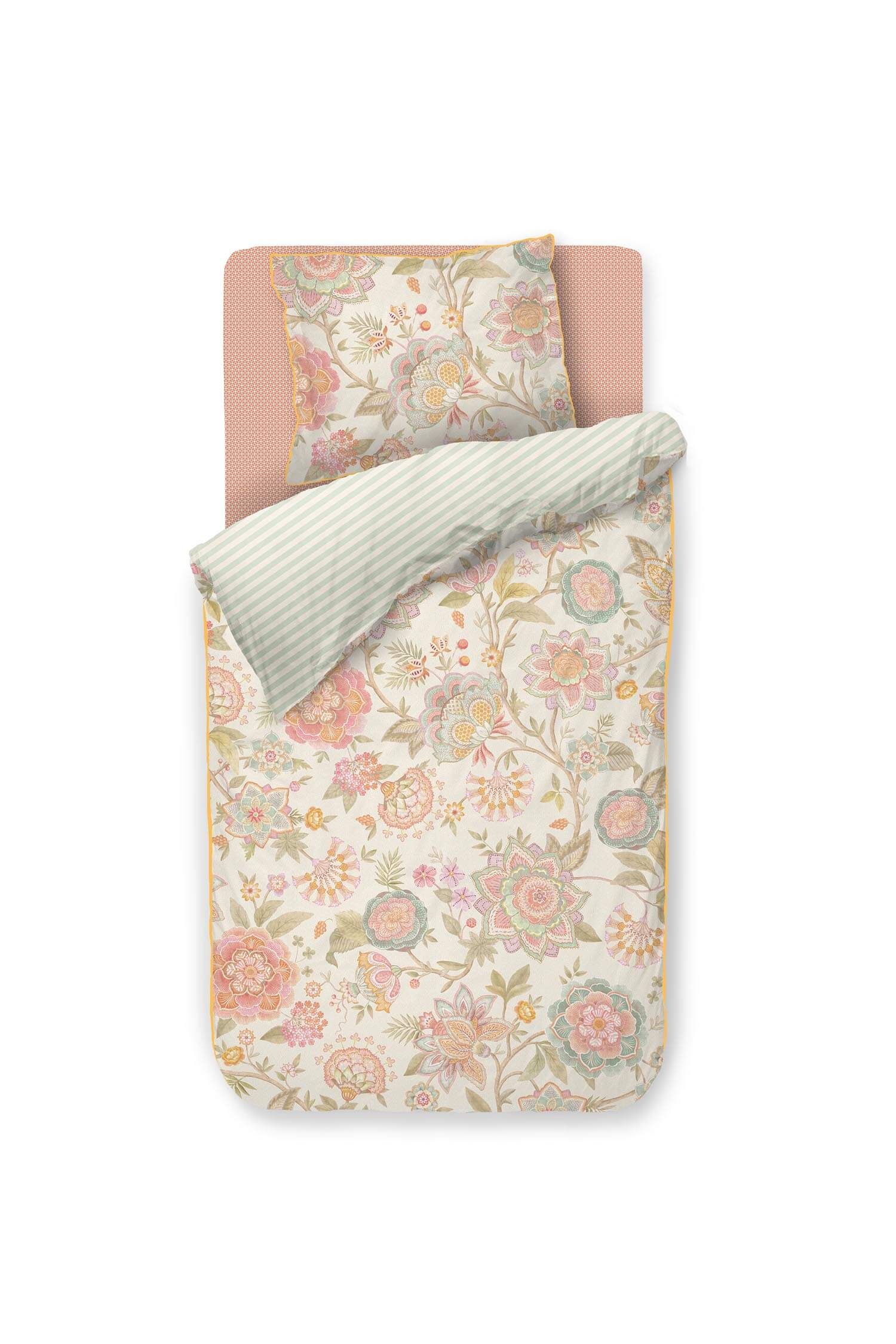 Dekbedovertrekset Bombay Bold Gebroken Wit