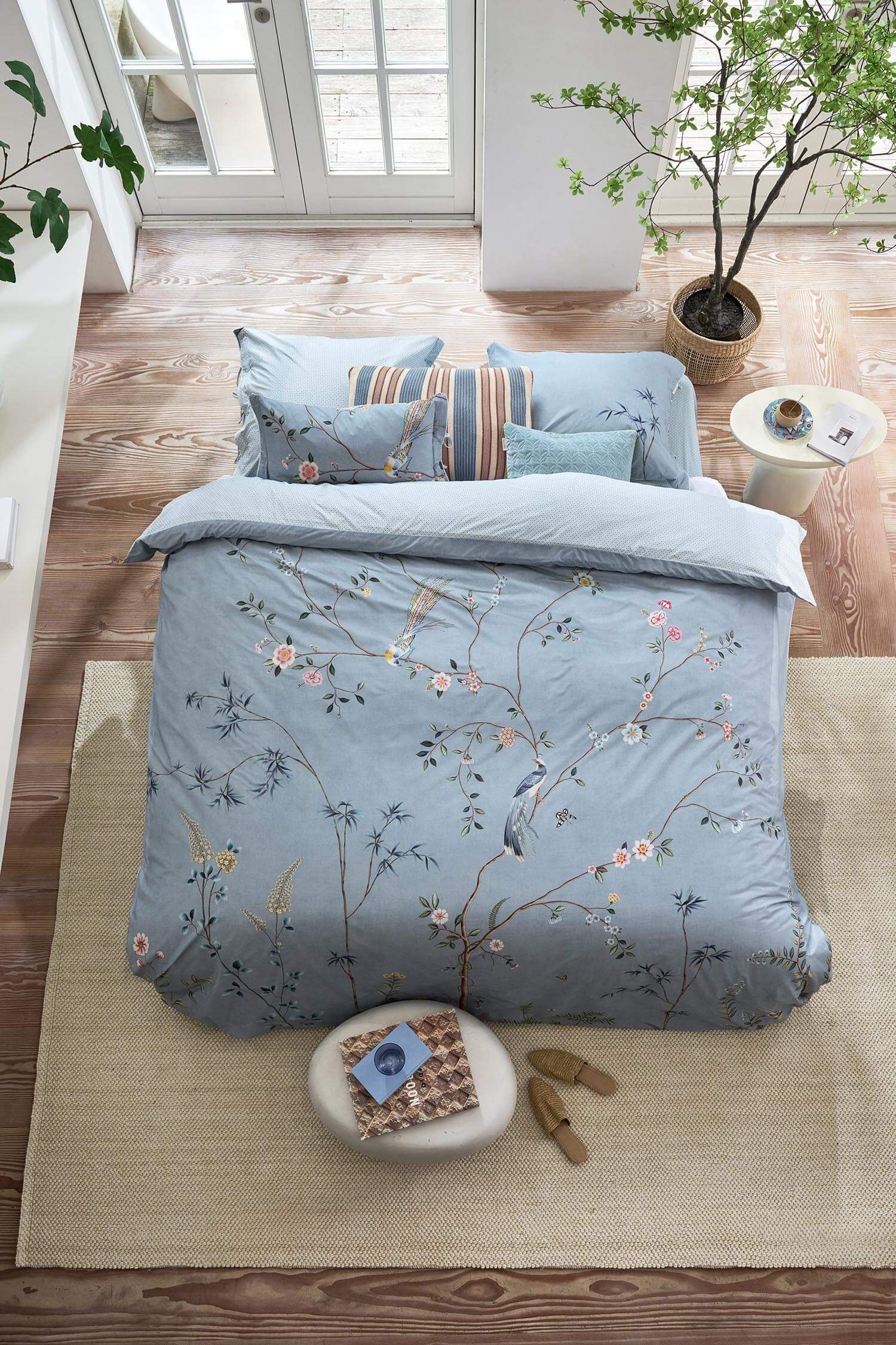 Pillowcase Bamboo Blossom Light Blue