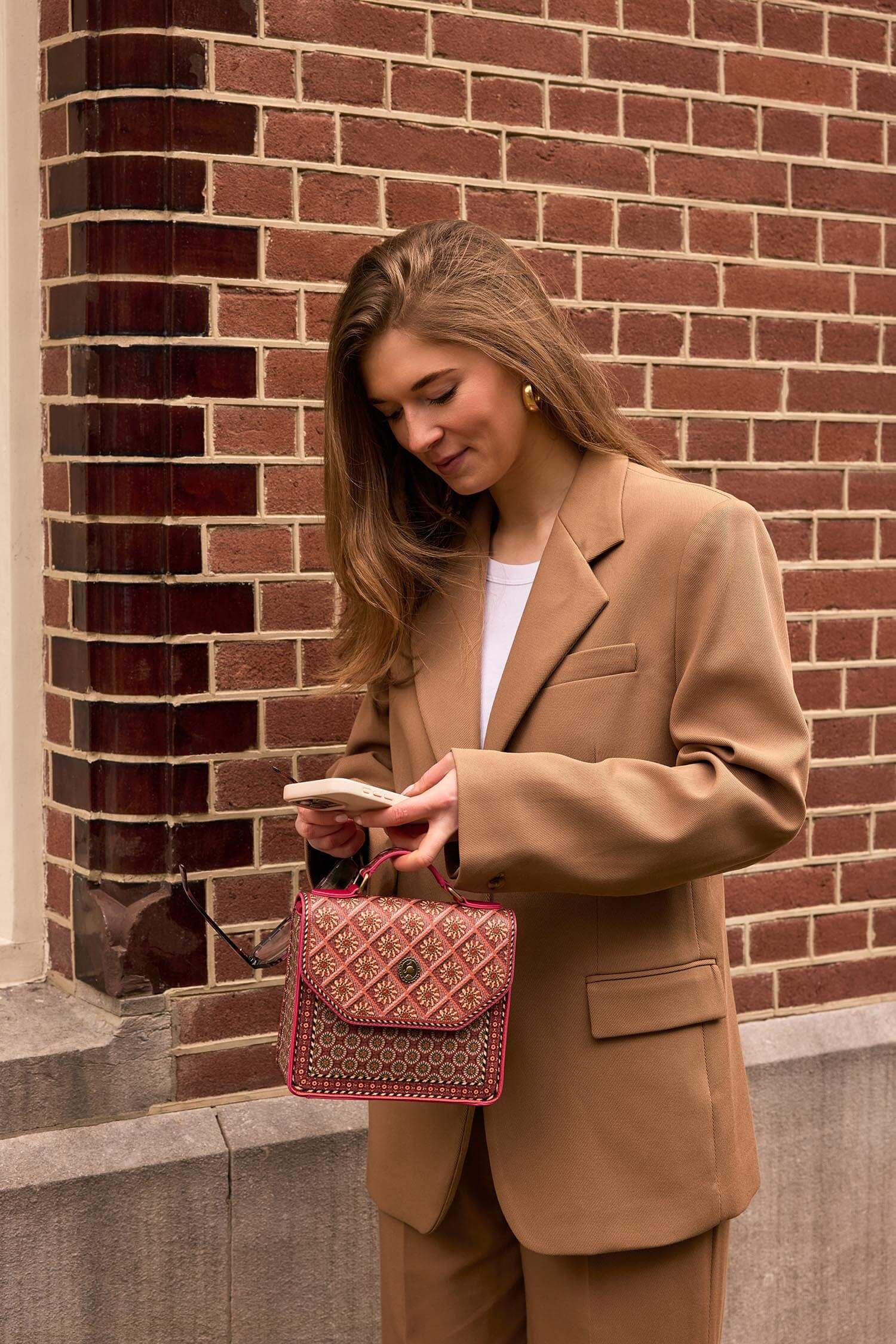 Sac Bandoulière Frances Petit Imani Rouge