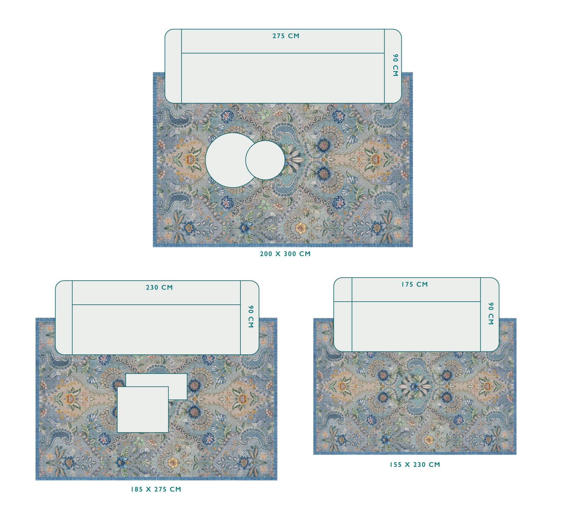 Carpet Saluti Grandi by Pip Blue