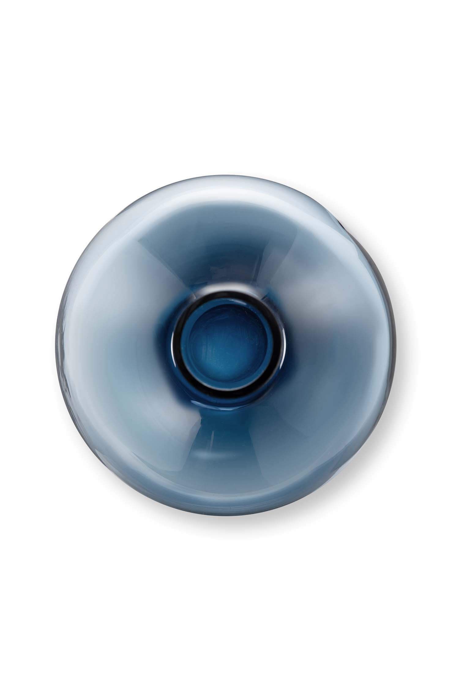 Vase Verre Bleu 35cm