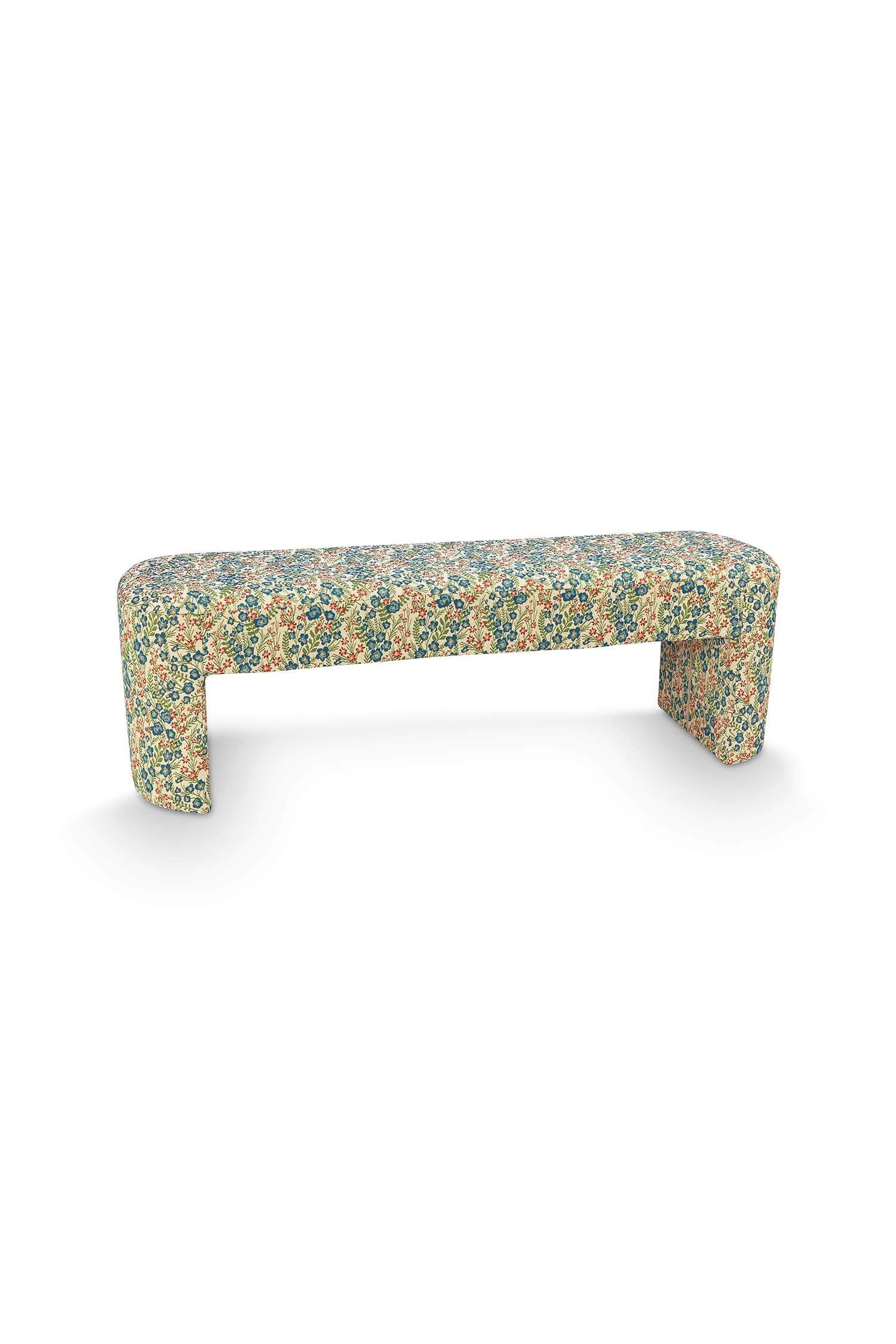 Zitbank L Poppy Jacquard Blauw