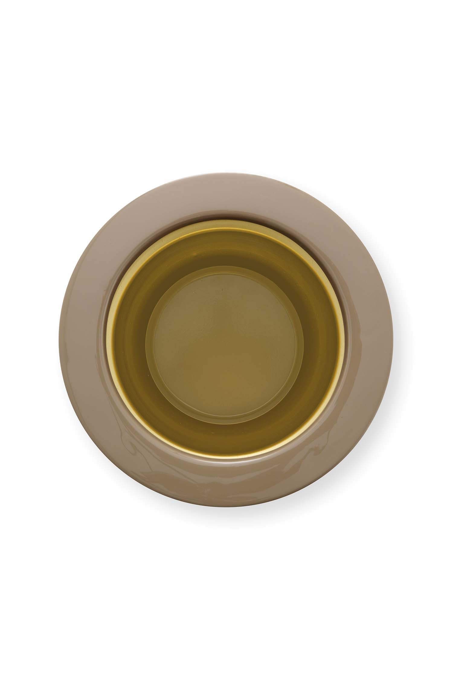 Flower Pot Khaki 24cm