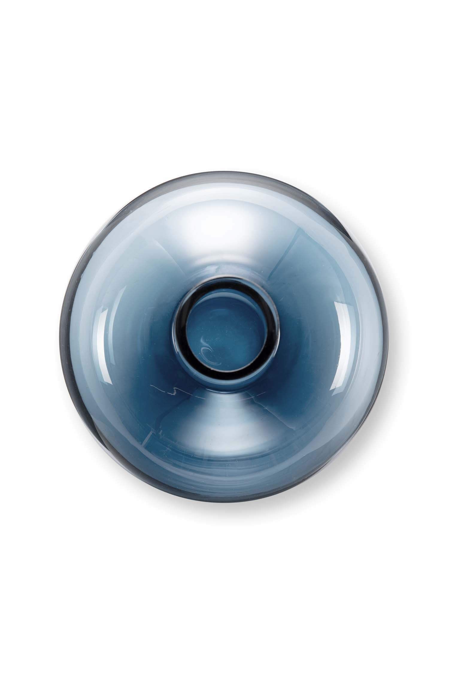 Vase Verre Bleu 22cm