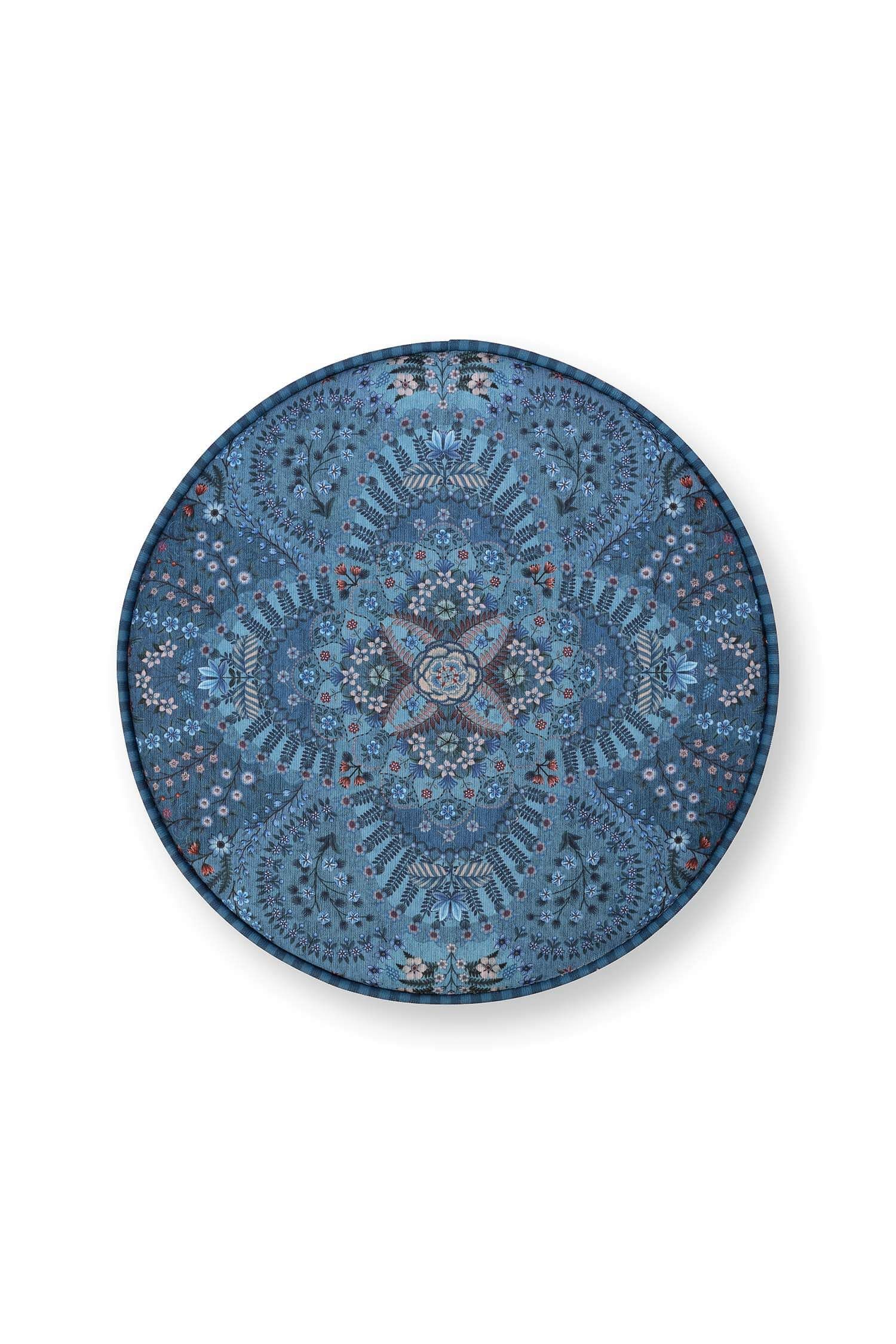 Hocker Rosa Rani Blau
