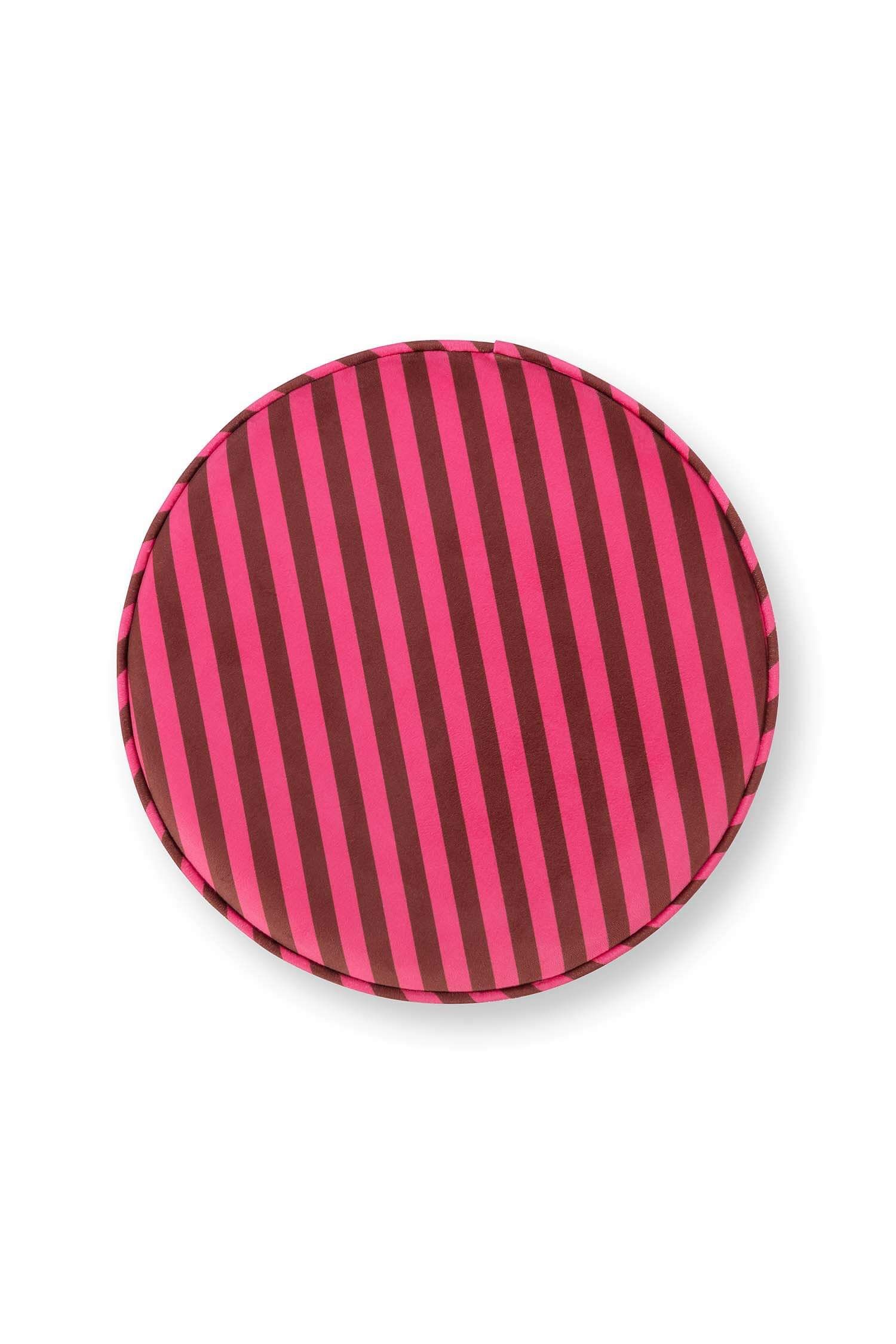 Hocker Block Stripe Rosa