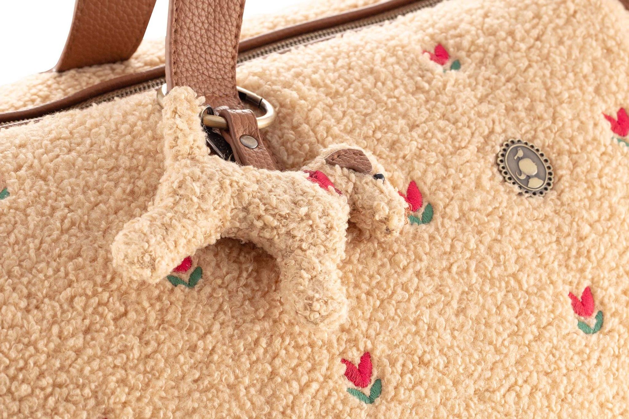 Schlüsselanhänger Bobby Hund Teddy Sand