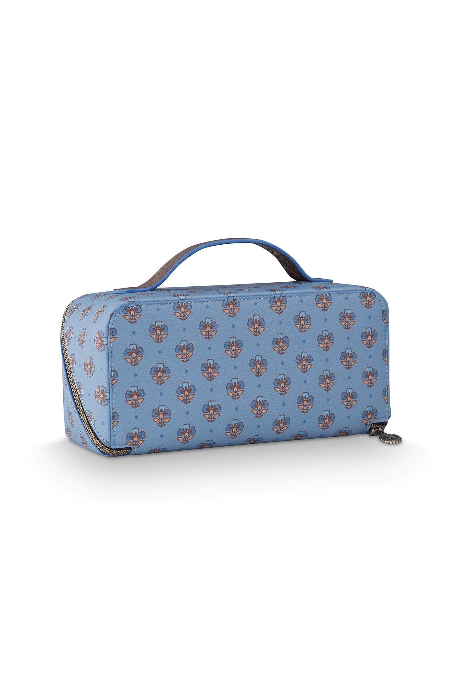 Necessaire Cyrille Mittelgroß Jaipur Flower Blau