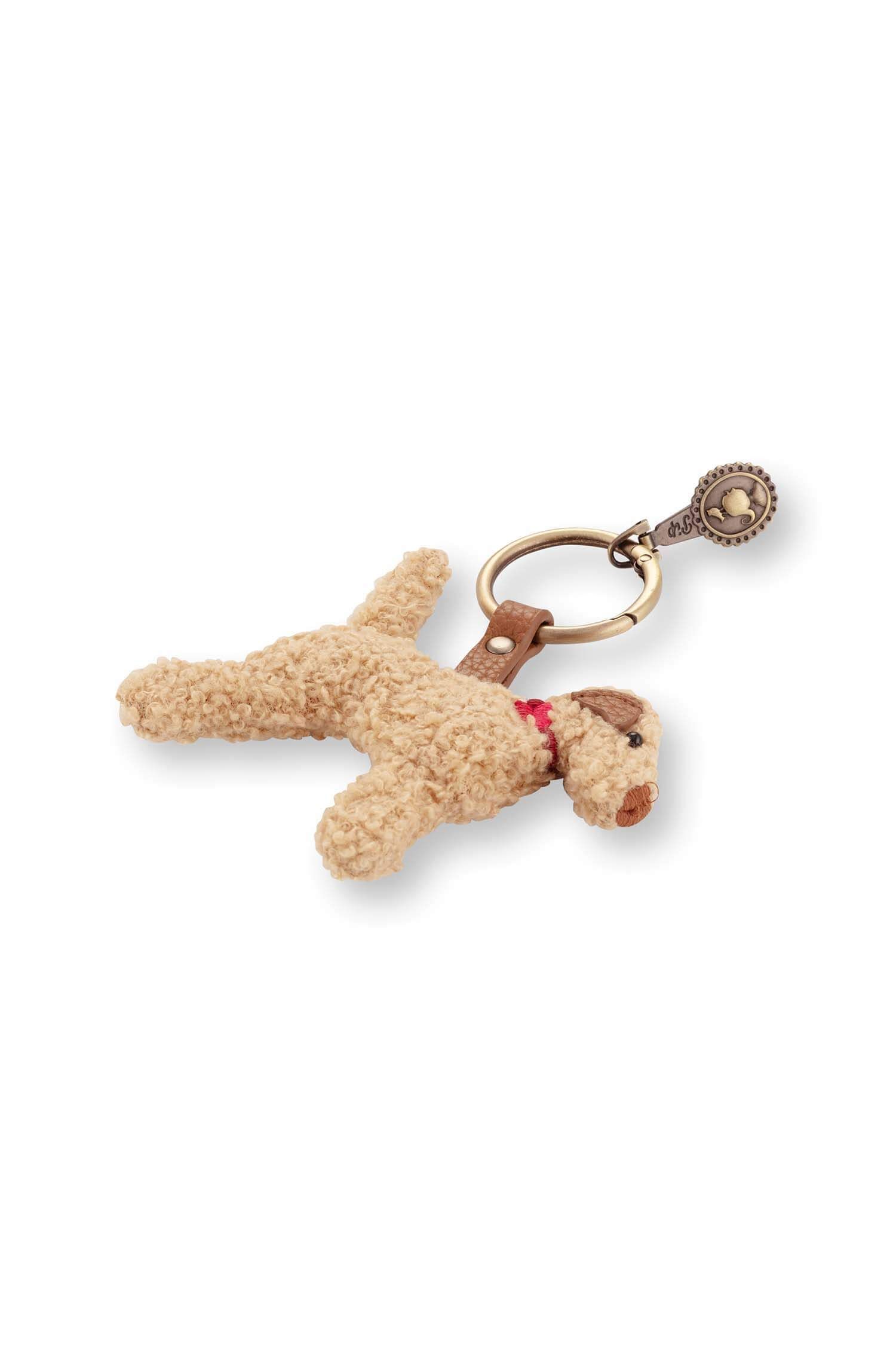 Schlüsselanhänger Bobby Hund Teddy Sand