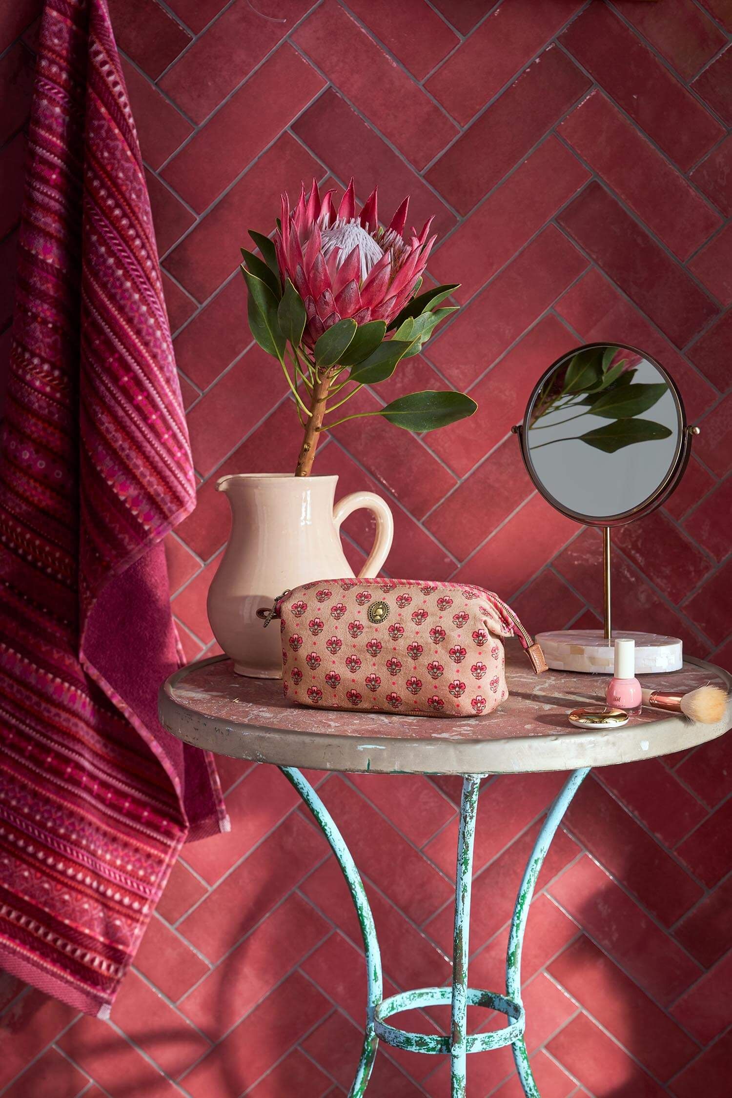 Necessaire Cooper Klein Jaipur Flower Rosa