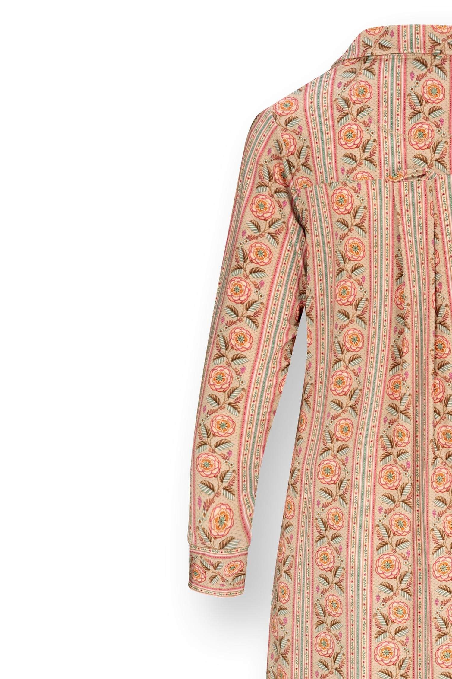 Daaltje Nachthemd Lange Mouw Rosa Rani Zand